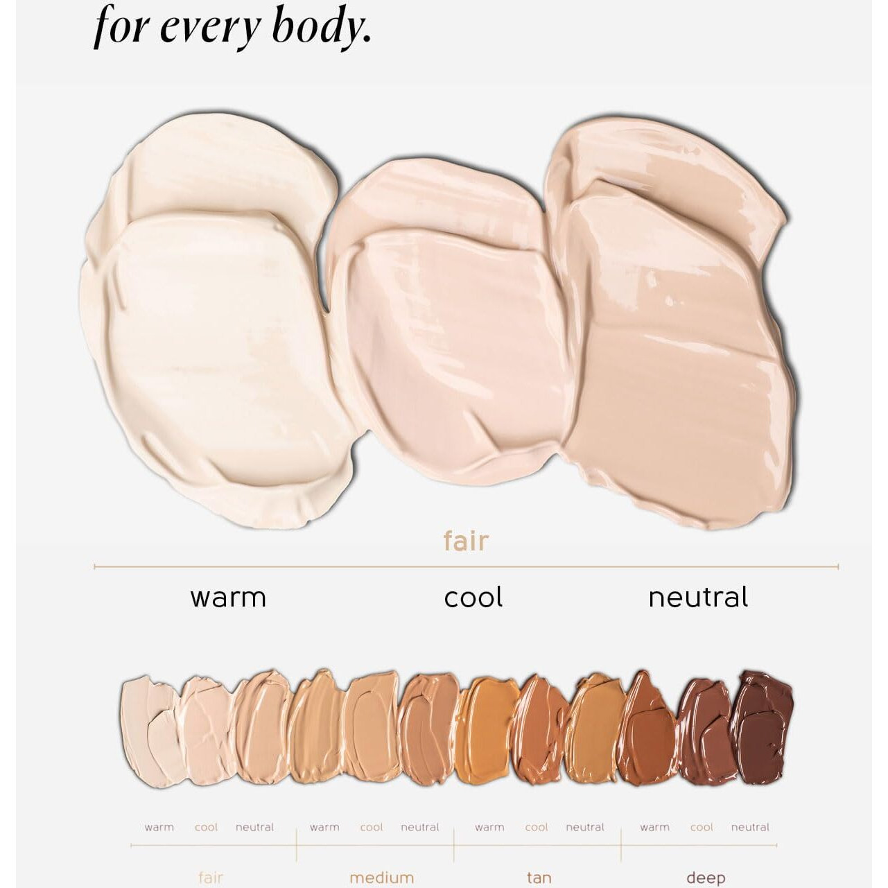 Tinge Tint Body Makeup, Lasts Up To 48 Hours, Medium Coverage Cream With Amino Acids, Hyaluronic Acid & Lysine, Semi Matte Finish, Water & Transfer Resistant, 3.38 Fl Oz - Fair Cool