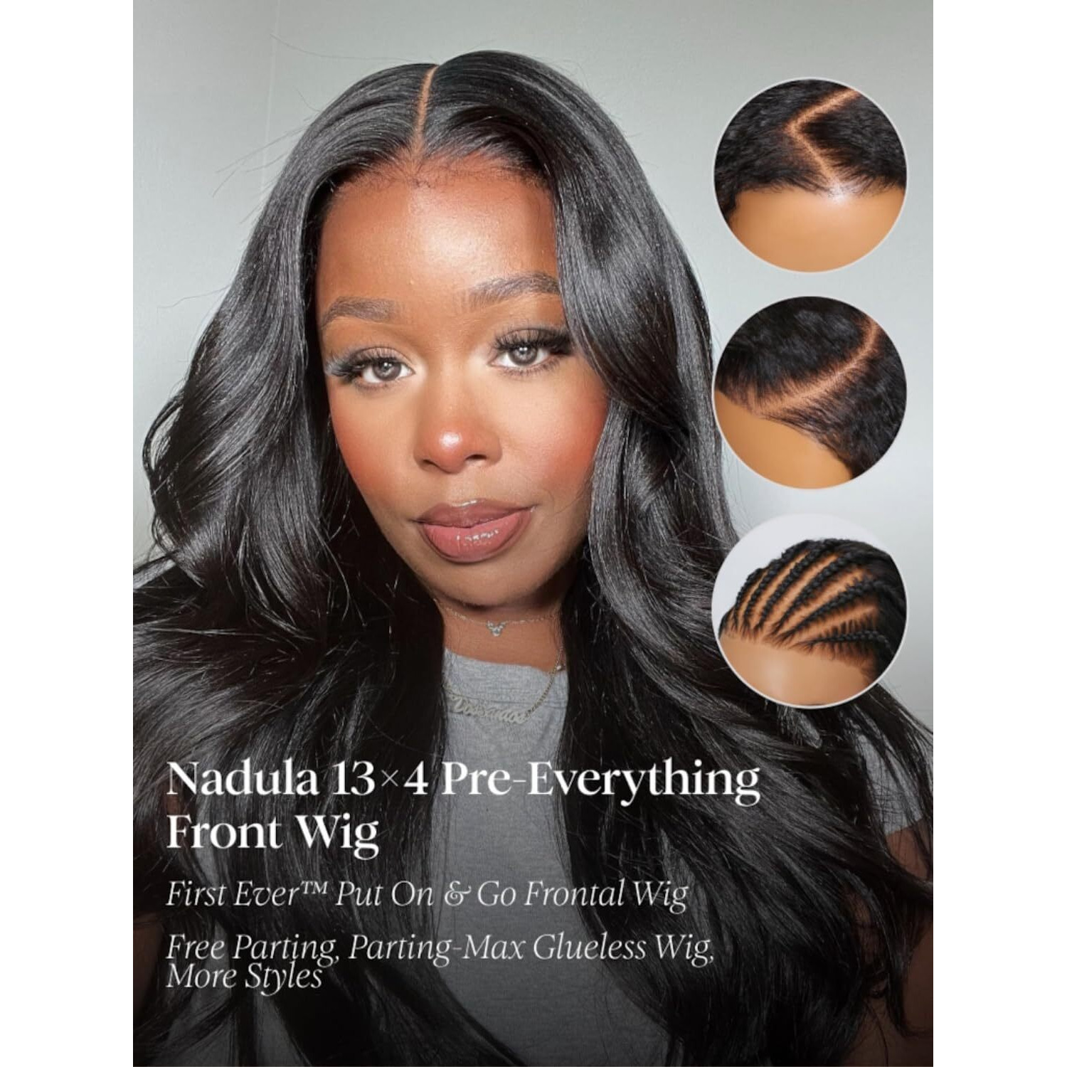 Nadula Bye Bye Cap 13X4 Hd Real Scalp 3D Body Wave Lace Front Wigs Human Hair Pre Everything Glueless Wig With Invisi Drawstring Pre Plucked Skin-Melt Hd Lace Frontal Wig 180% Density 20Inch