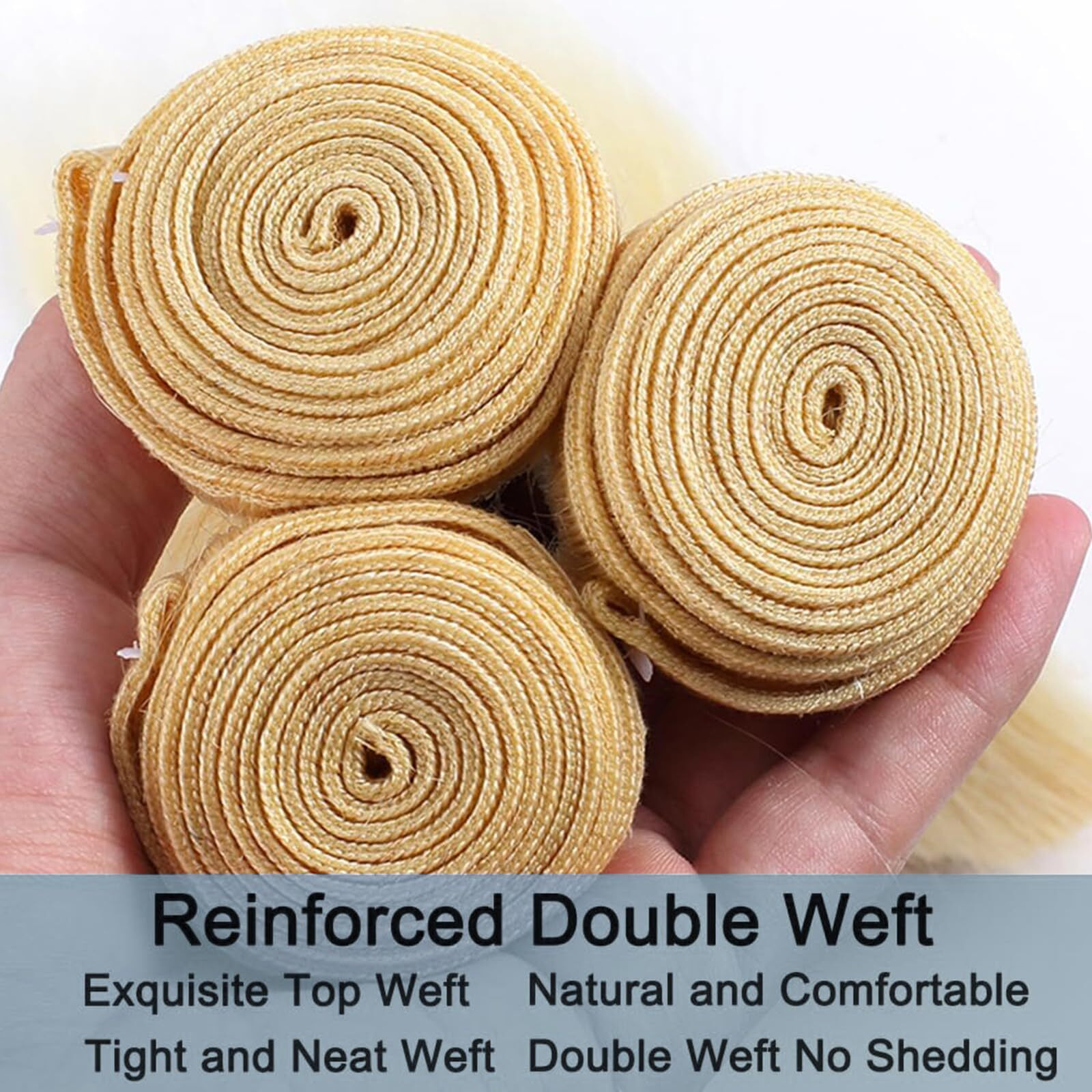 Vallbest 613 Blonde Bundles Human Hair 30 30 30 Inch 613 Raw 3 Bundles Body Wave Human Hair 12A 100% Unprocessed Brazilian Virgin Remy Weave Hair Extensions