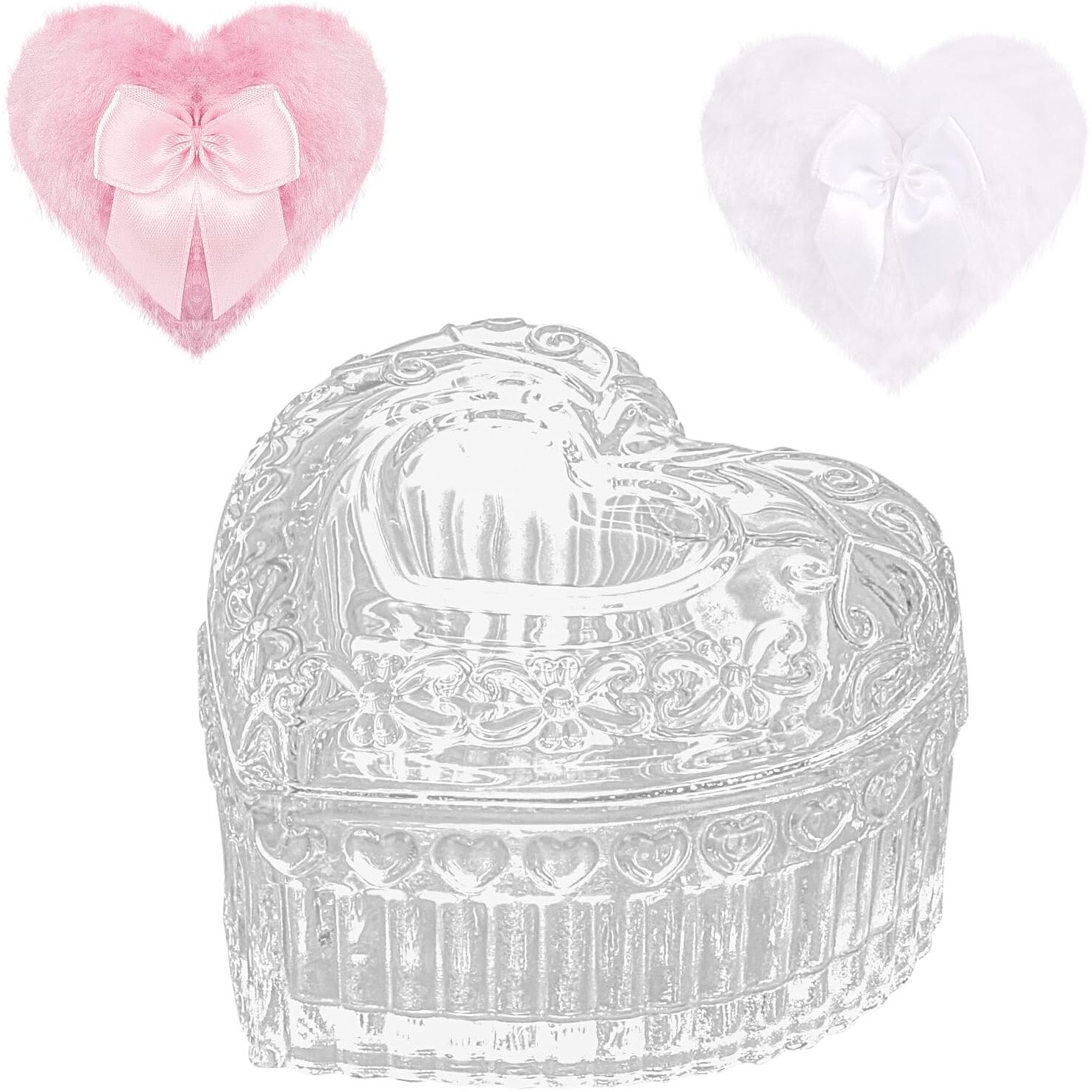 Gsteng Large Body Powder Puffs And Containers, Crystal Clear Powder Container With Soft Power Puffs, Reusable Dusting Powder Case With Washable Velvet Face Body Glitter Puffs Wet And Dry Makeup