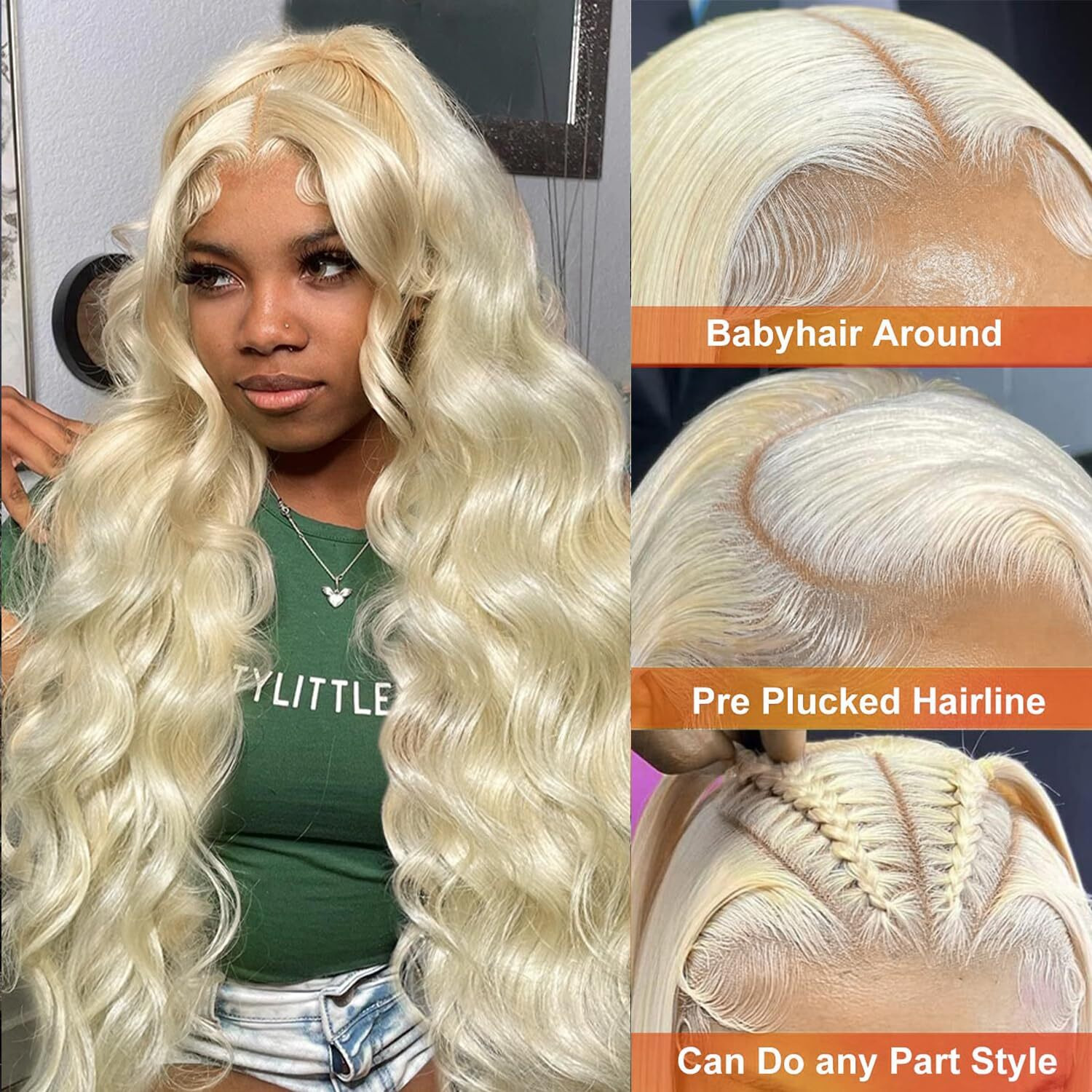 Shengcai 360 Lace Front Wigs Human Hair 200 Density 613 Lace Front Wig Human Hair Body Wave 360 Hd Lace Front Wigs Human Hair Pre Plucked With Baby Hair 40 Inch