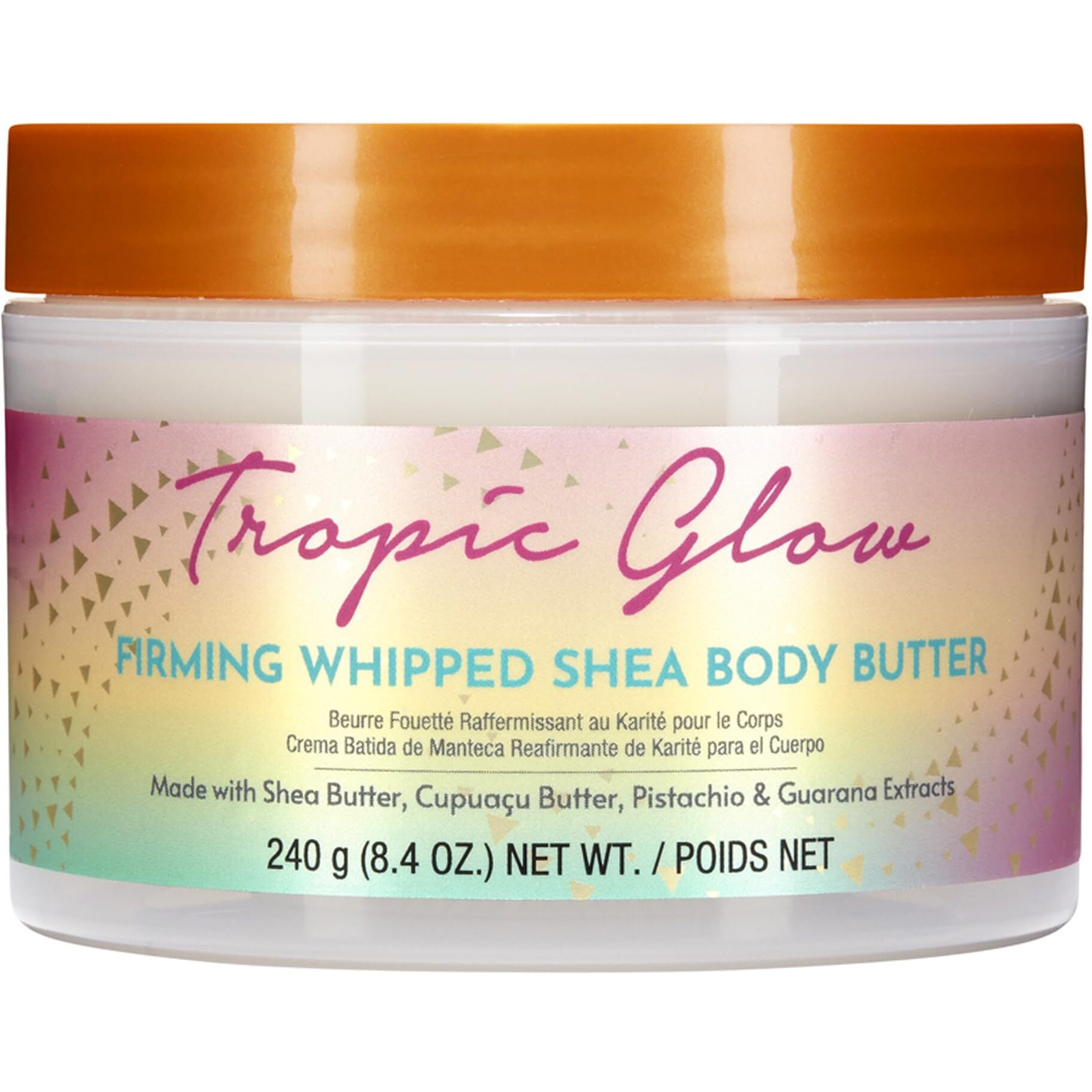 Tree Hut Tropic Glow Whipped Body Butter, Warm Scent With Almond, Golden Amber, And Australian Sandalwood, Long-Lasting Hydration For Soft, Glowing Skin, 8.4 Oz