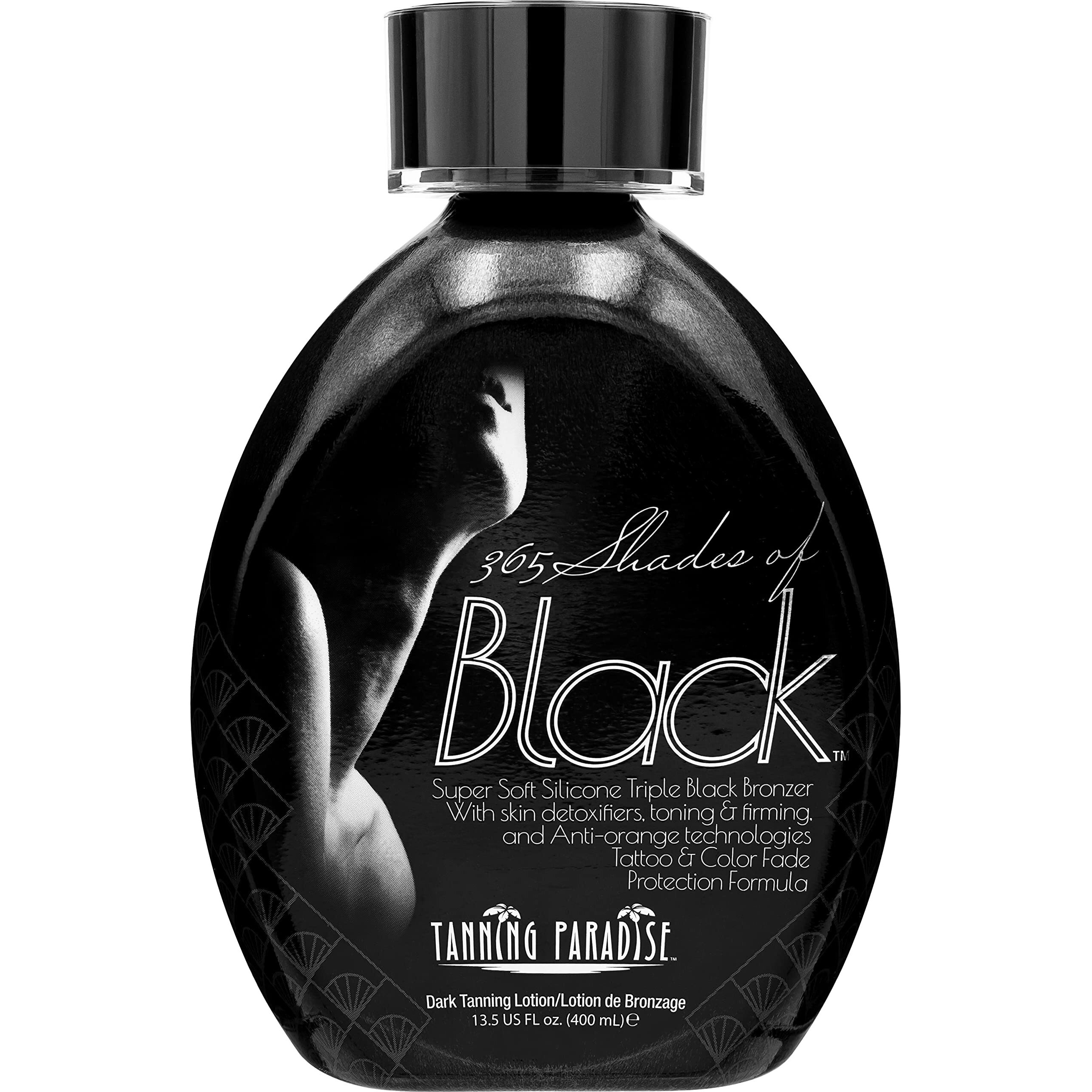Tanning Paradise 365 Shades Of Black, Triple Black Bronzing | Skin Detoxifiers, Toning & Firming Tanning Lotion 13.5Oz