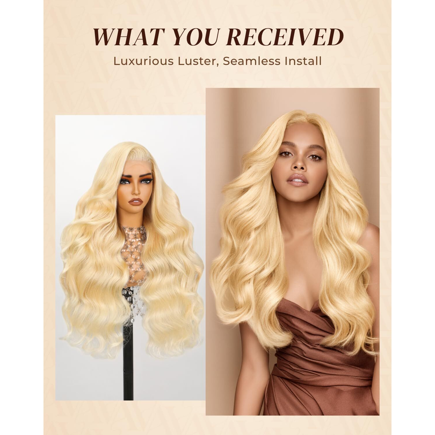 Arabella 613 Lace Front Wig Human Hair 13X6 Blonde Lace Front Wigs Human Hair 210% Density Body Wave 613 Pre Cut Glueless Wigs Pre Plucked Bleached Knots (20Inch, 613 13X6 Body Wave Wig)