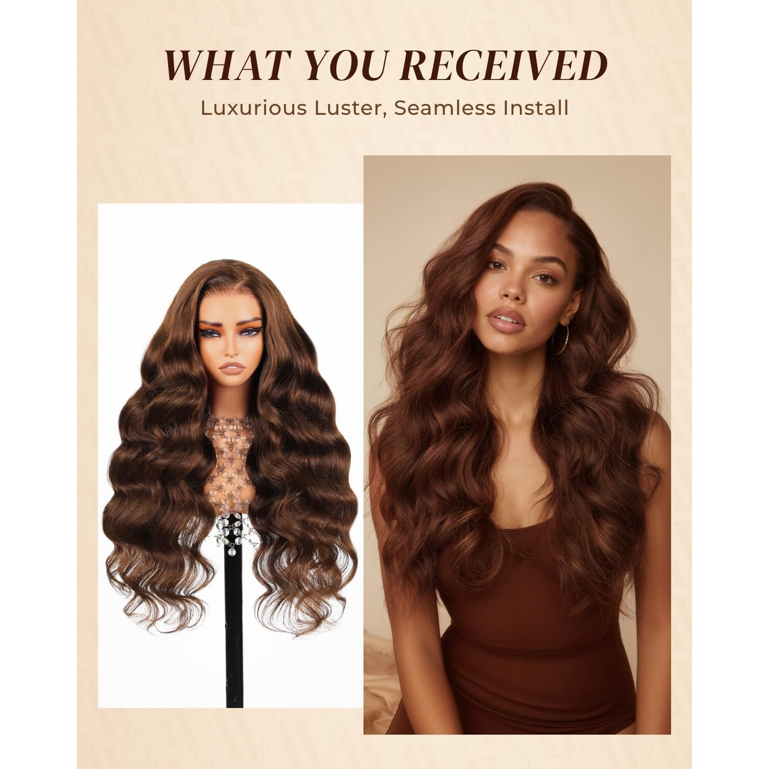 Arabella 13X6 Chocolate Brown Lace Front Wig Human Hair Hd Transparent Body Wave Lace Front Wigs Human Hair Pre Plucked Glueless Frontal Brown Wig Human Hair 24 Inch