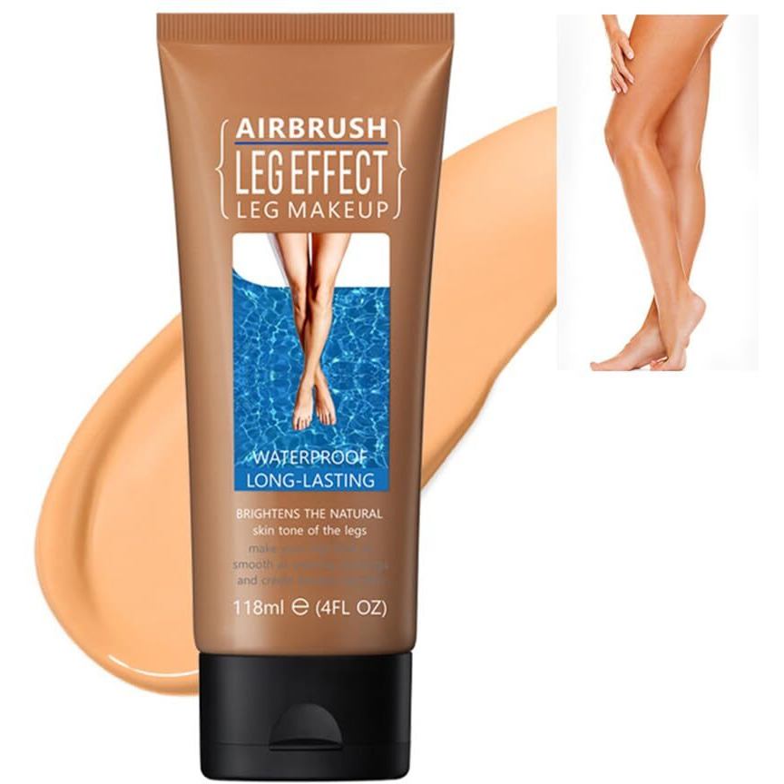 Waterproof Leg & Body Makeup - No Transfer, Covers Varicose Veins, Scars, And Tattoos For All Skin Tones, 4 Fl Oz (03Bronze, 1 Piece)