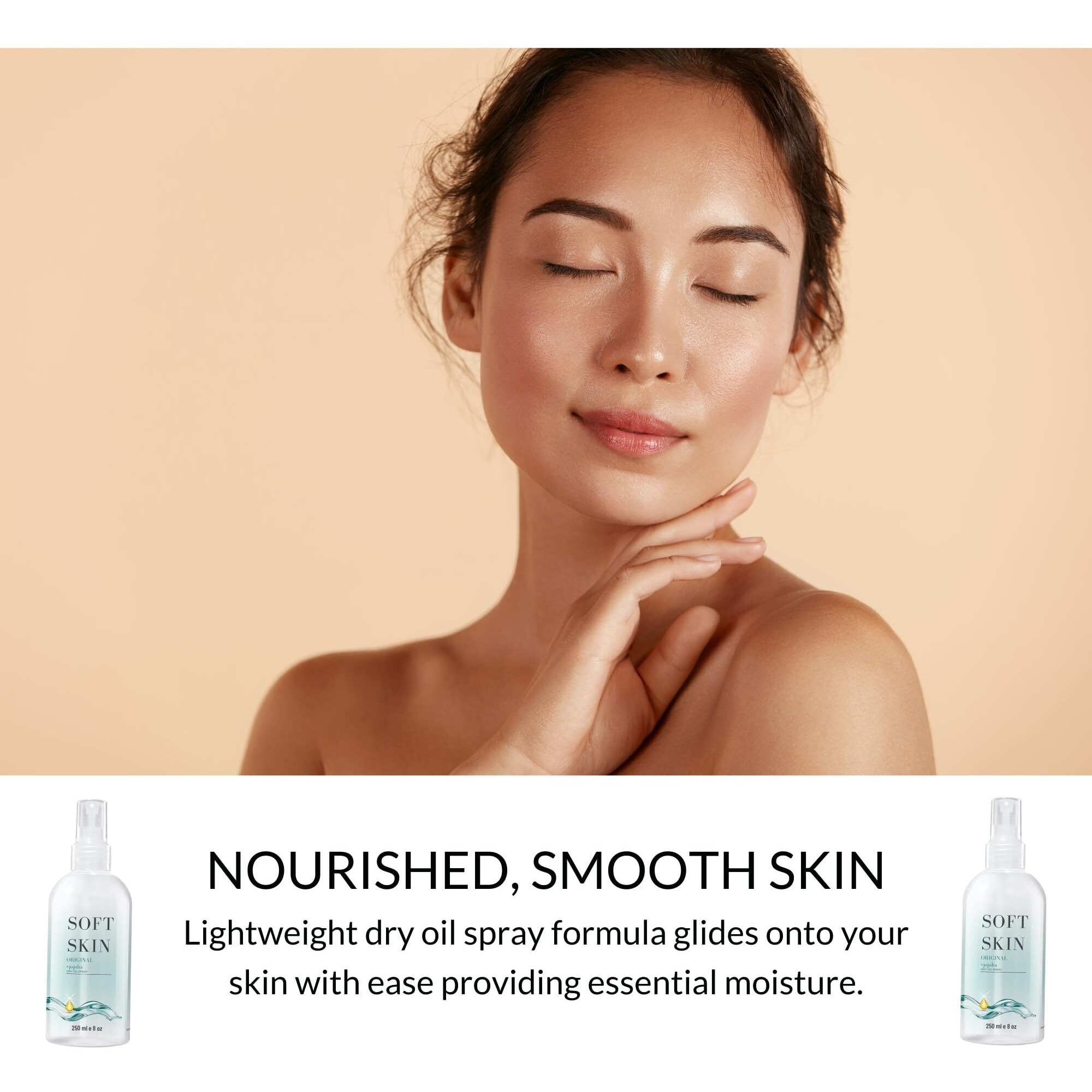 Soft Skin Jojoba Original Dry Oil Spray - 8 Oz, Body Oil After Shower