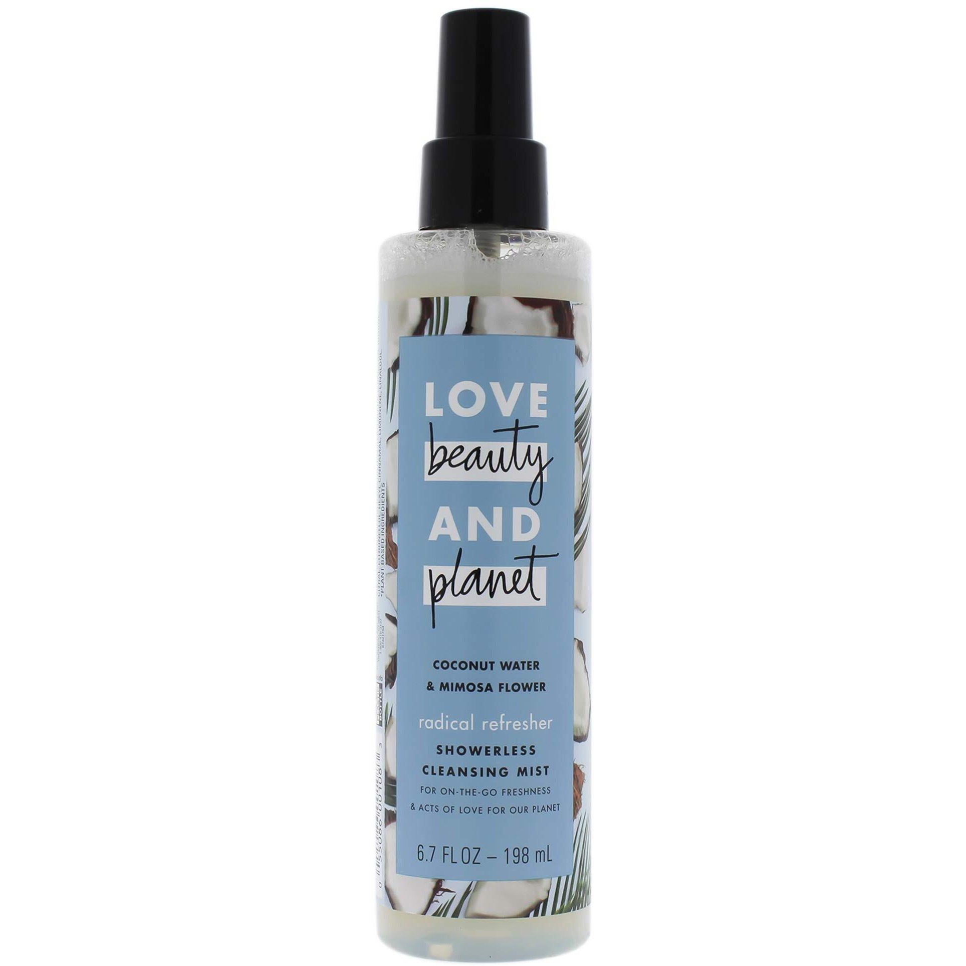 Love Beauty And Planet Coconut Water And Mimosa Flower Showerless Cleansing Mist By Love Beauty And Planet For Unisex - 6.7 Oz Body Mist, 6.7 Ounce