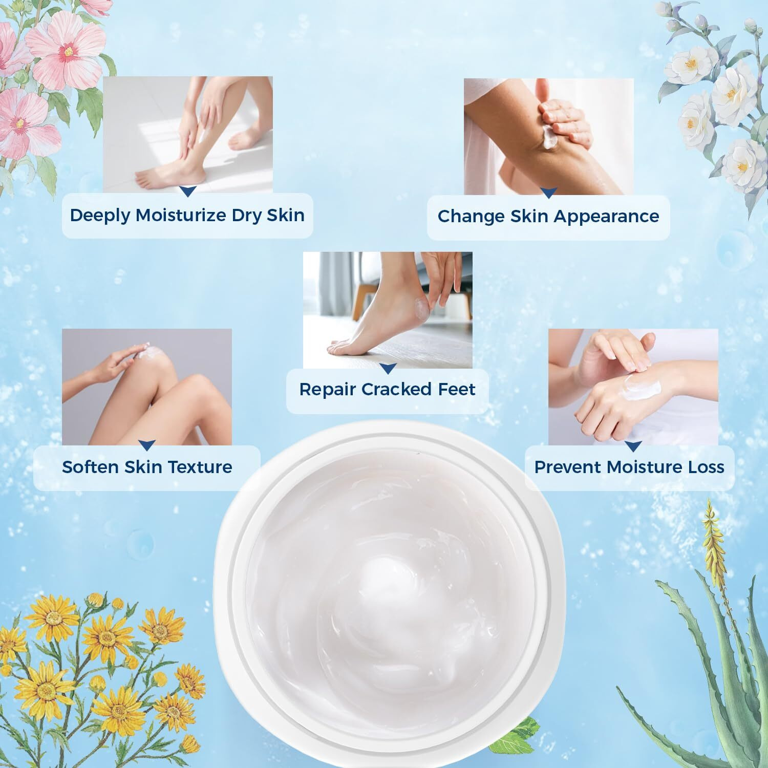 Oukeya New Formula Urea Cream 40% Plus 2% Salicylic Acid For Feet Maximum Strength 12.35 Oz Dry Cracked Hand Heel Moisturizing Repair Lotion For Knees, Elbows, Removes Corns, Dead Skin Cream