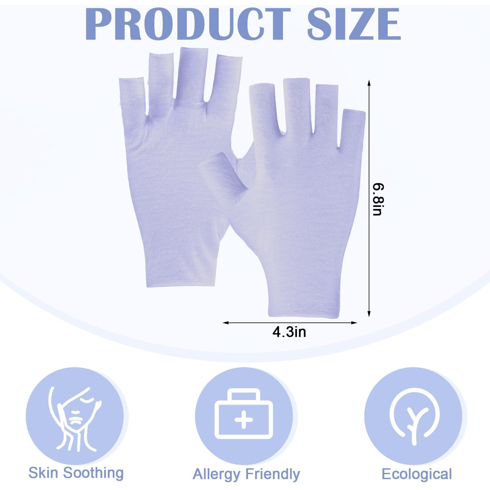Geyoga 6 Pairs Fingerless Moisturizing Gloves Eczema Cotton Gloves For Adults Half Finger Touchscreen Lotion Overnight Dry Hands For Women Sleeping(Mauve)
