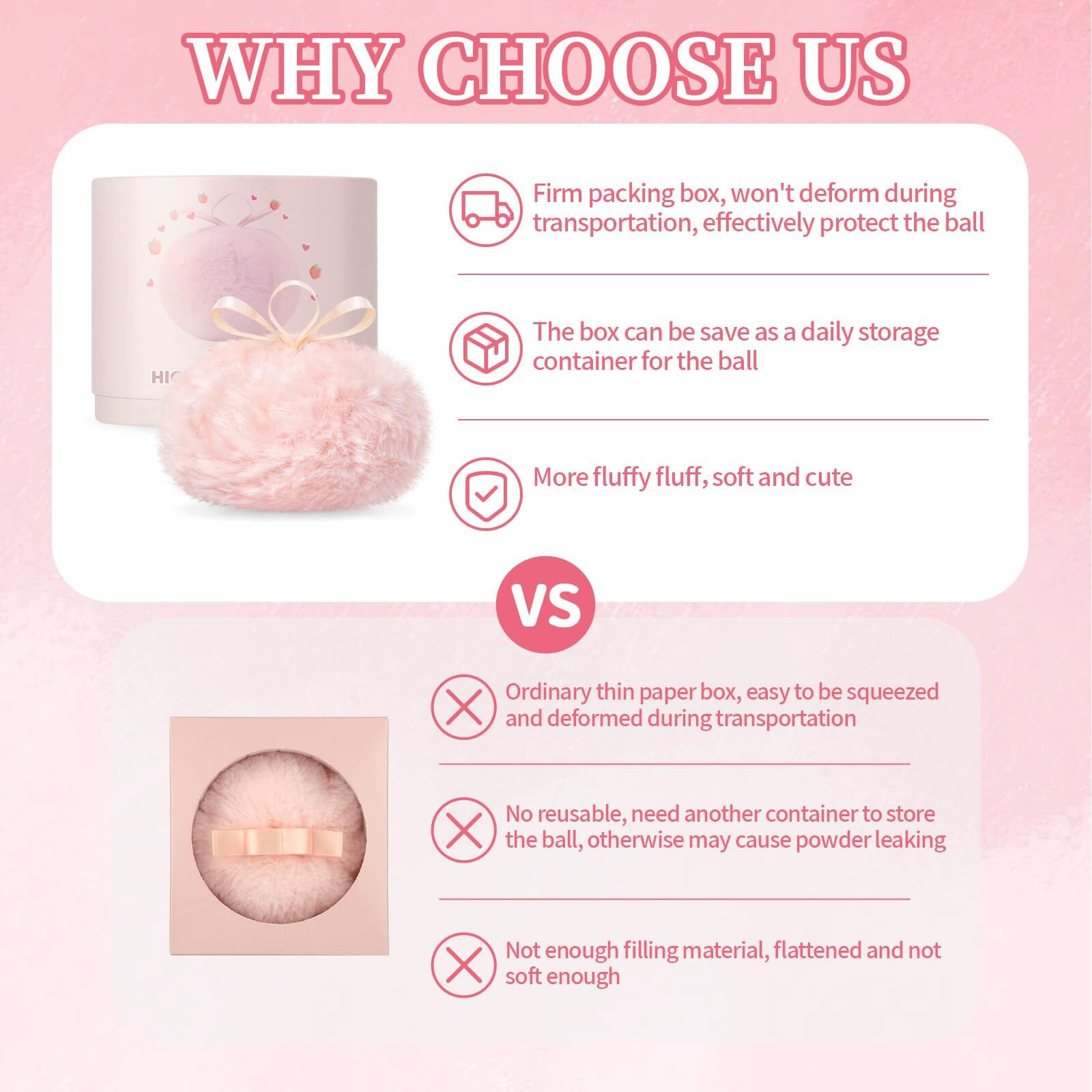 Noerrors Body Glitter Powder Puff Body Shimmer Powder Plush Peach Ball Loose Highlighter Patting High Gloss Shine Bright Illuminator Glossy Diamond Glow Sparkle Makeup For Body Face Hair