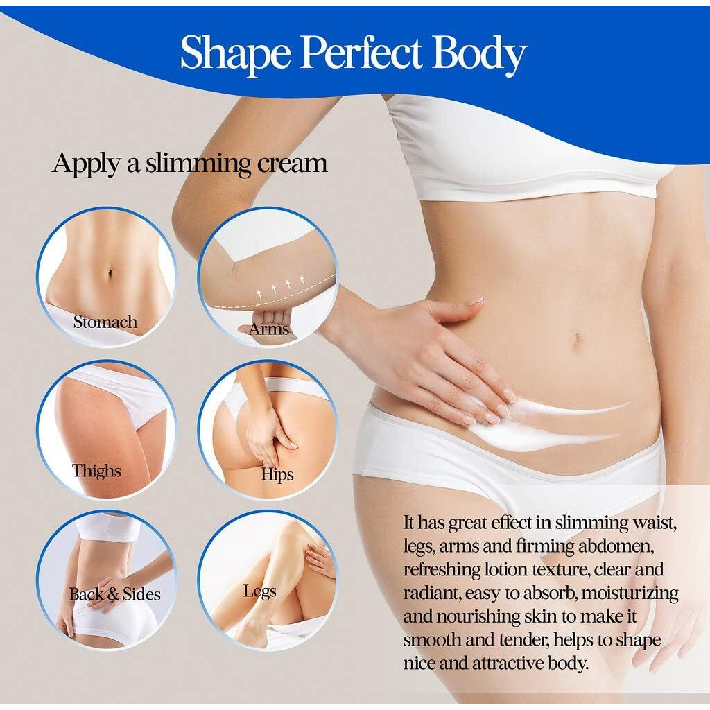 B Flat Belly Firming Cream - Tight Lift & Firm Booty Cellulite Cream - Skin Tightening & Stretch Mark Reduction For Stomach, Thighs & Butt - Hydrating & Smoothing Firming Lotion