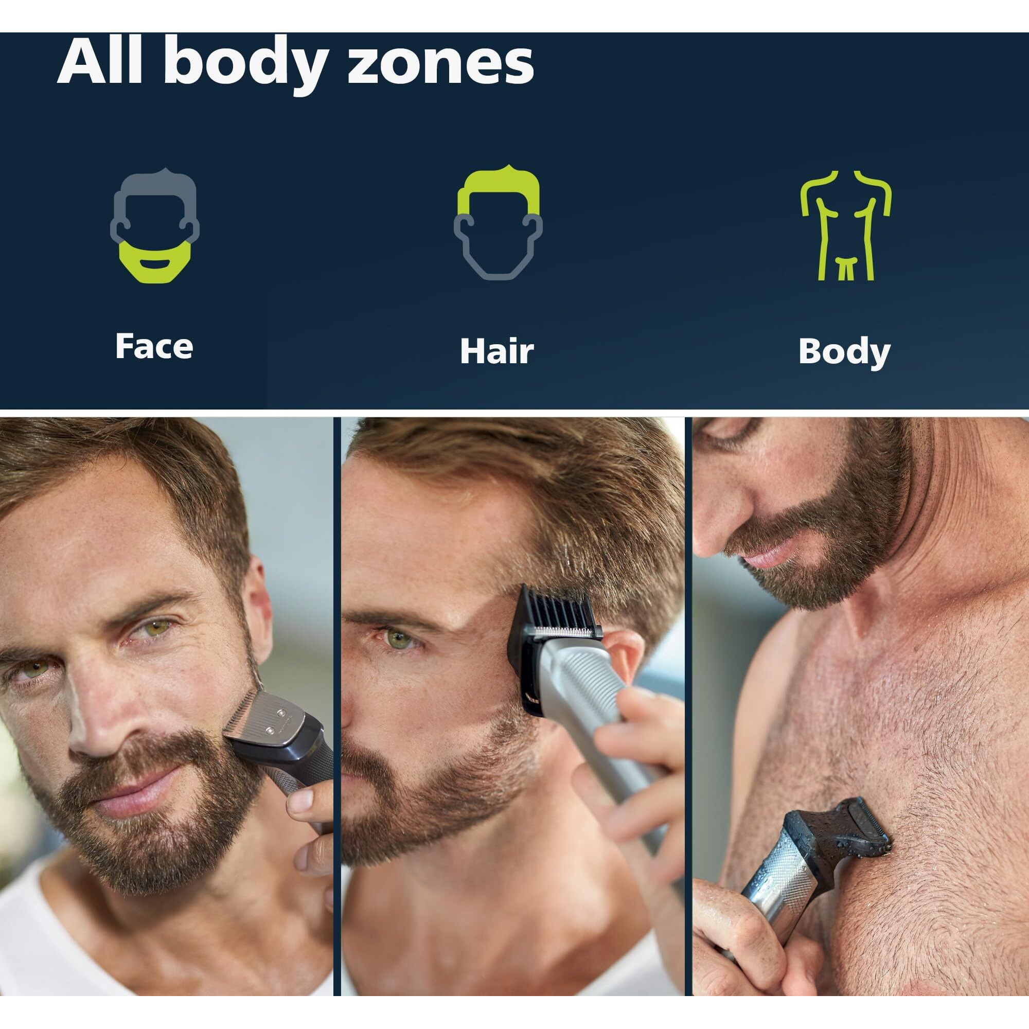 Philips Norelco Multigroom 9000 Series Mg9740-18-In-1 Precision Trimmer For Face, Head, And Body With Titanium Blades, 6-Hour Battery Life, And Showerproof Design, Packaging May Vary