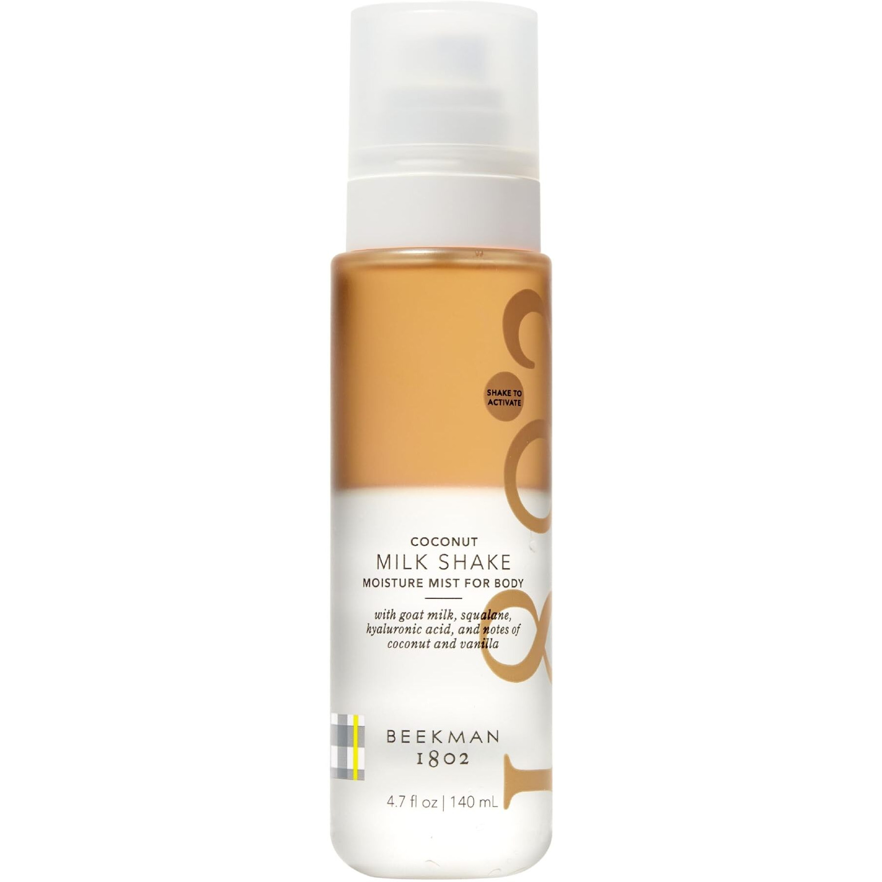Beekman 1802 Coconut Cream Milk Shake - Body Mist - 4.7 Fl. Oz - With Hyaluronic Acid & Jojoba Oil - Instantly Moisturizes, Hydrates & Softens - Good For Sensitive Skin - Cruelty Free