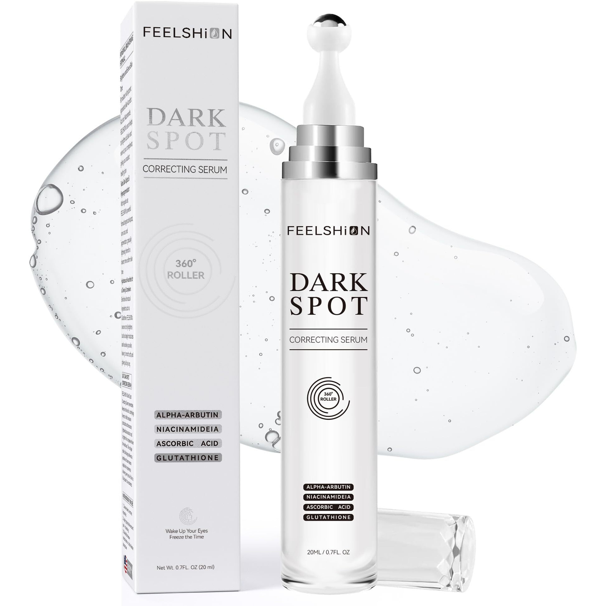 Dark Spot Remover Serum For Face & Body - Vitamin C & A-Arbutin Facial Dark Spot Corrector For Stubborn Melasma, Sun Spots & Freckles | Vegan, Cruelty-Free Formula | Gentle For Sensitive Skin
