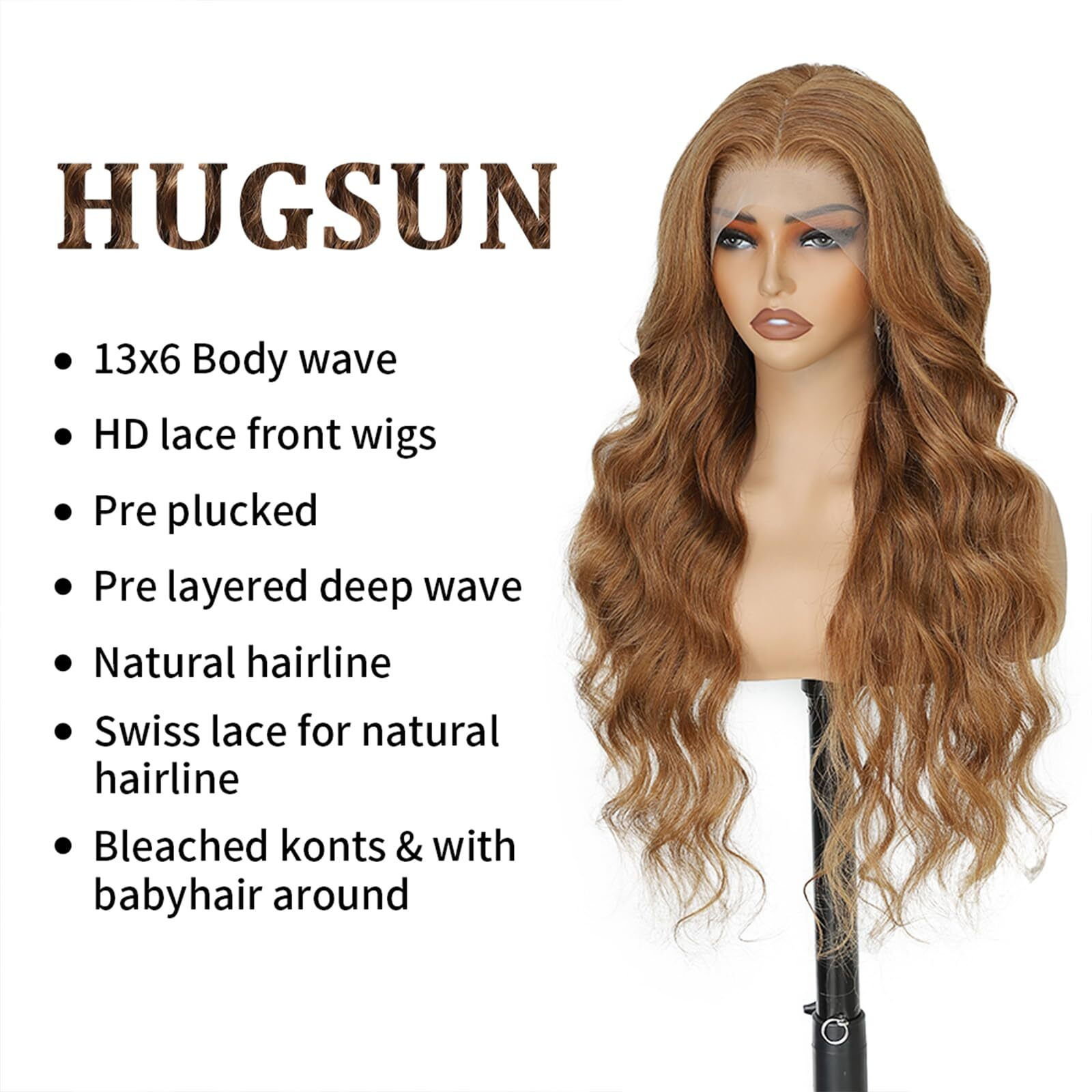 Chocolate Brown Lace Front Wig Human Hair 12A 250% Density Hd Glueless Colored Brown 13X6 Body Wave Lace Front Wigs Human Hair Pre Plucked With Baby Hair 30 Inch