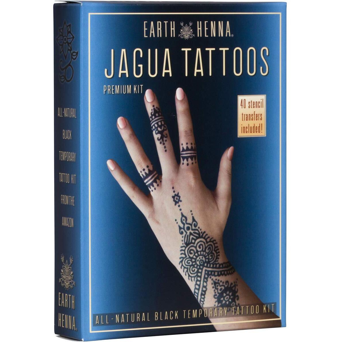 Organic Jagua Black Temporary Tattoo And Body Painting Premium Kit