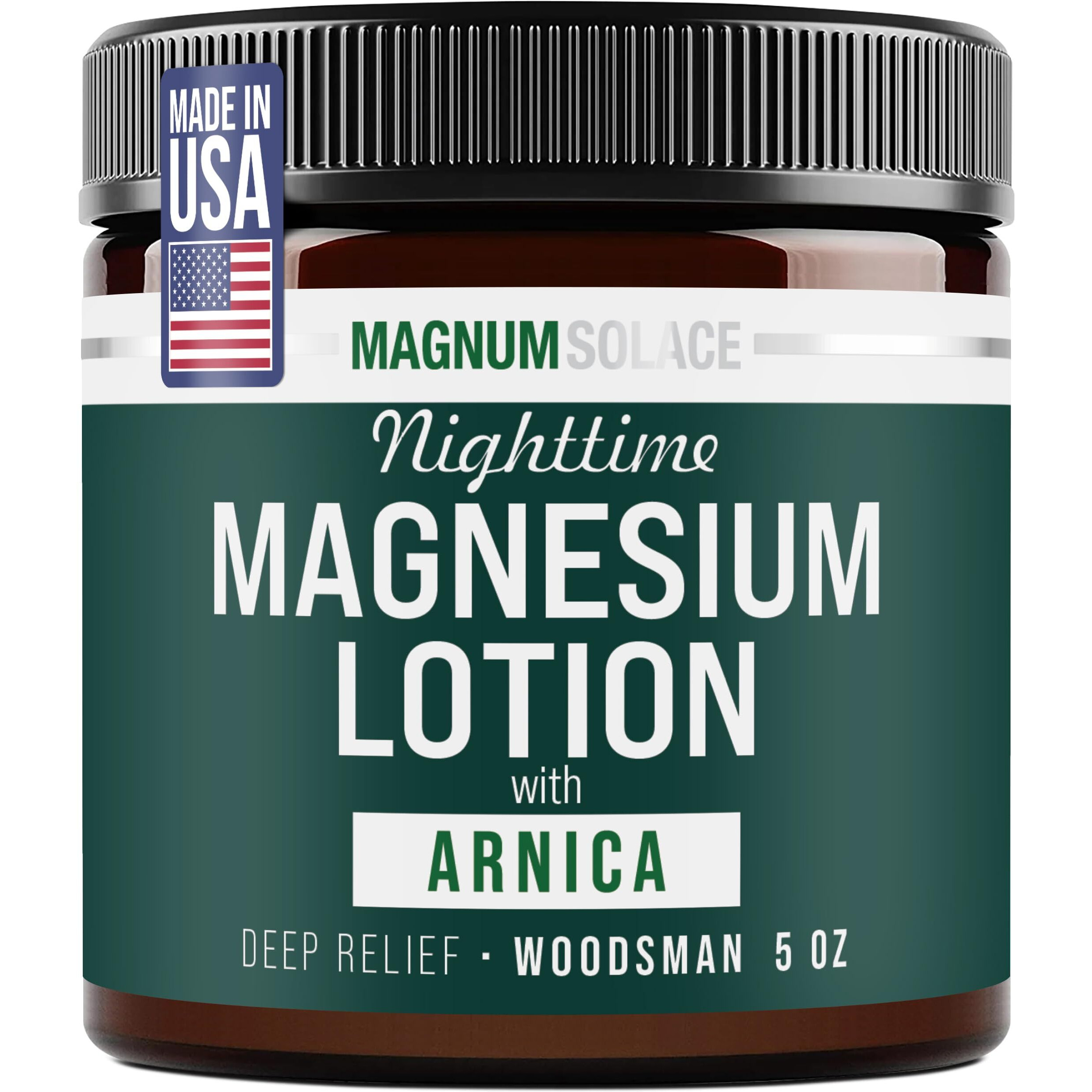 Nighttime Magnesium Lotion With Arnica - Soothing Relief & Relaxation, Highly Concentrated Magnesium For Muscles & Joints - Apply To Legs Or Feet Before Bed - Skin-Friendly