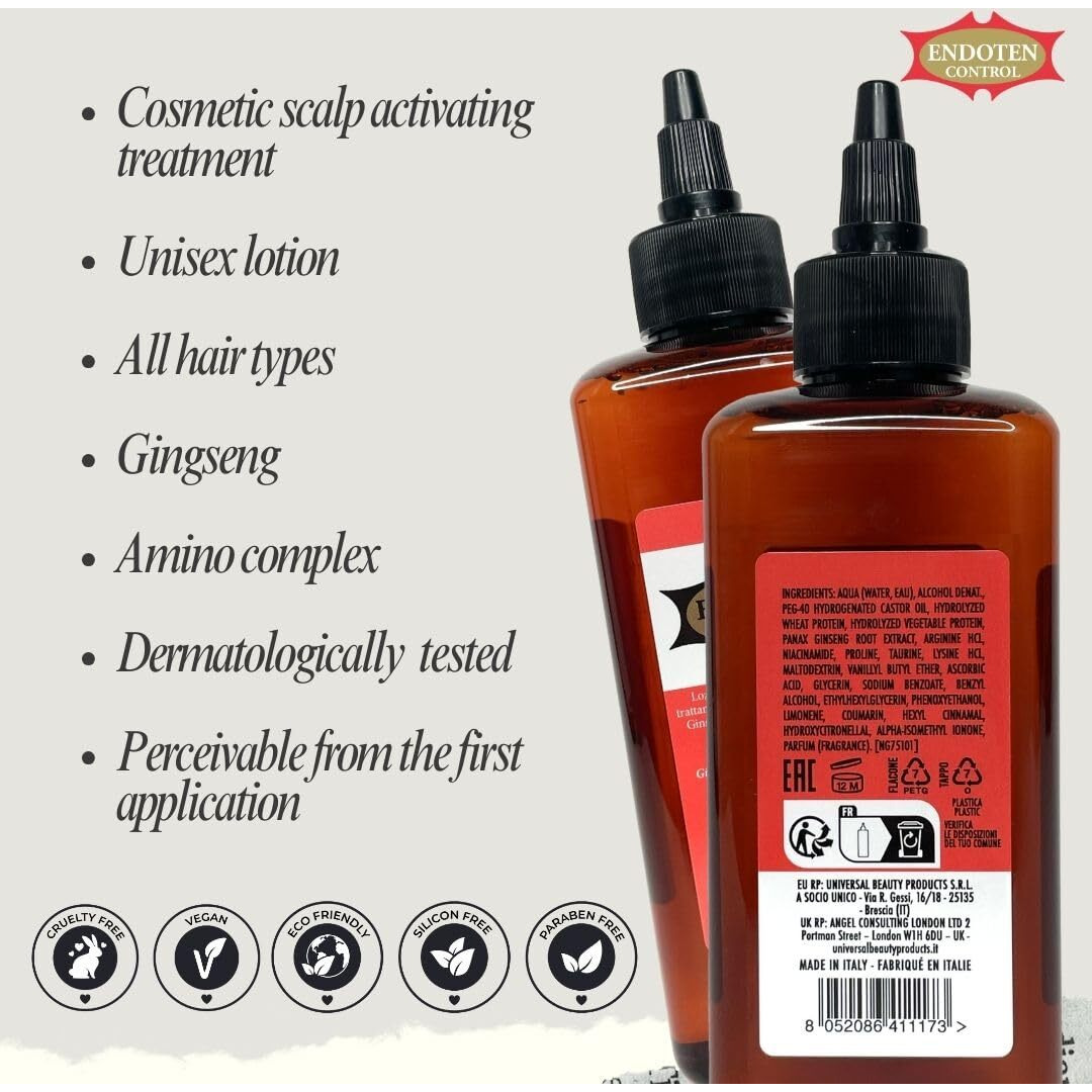 Endoten Control Lotion 200 Ml - 90 Days Challenge For Stronger, Healty And Shiny Hair. Gingseng And Amino Acids With Protein Complex. Vegan Hair Care. Capilar Lotion. Natural Hair Growth.