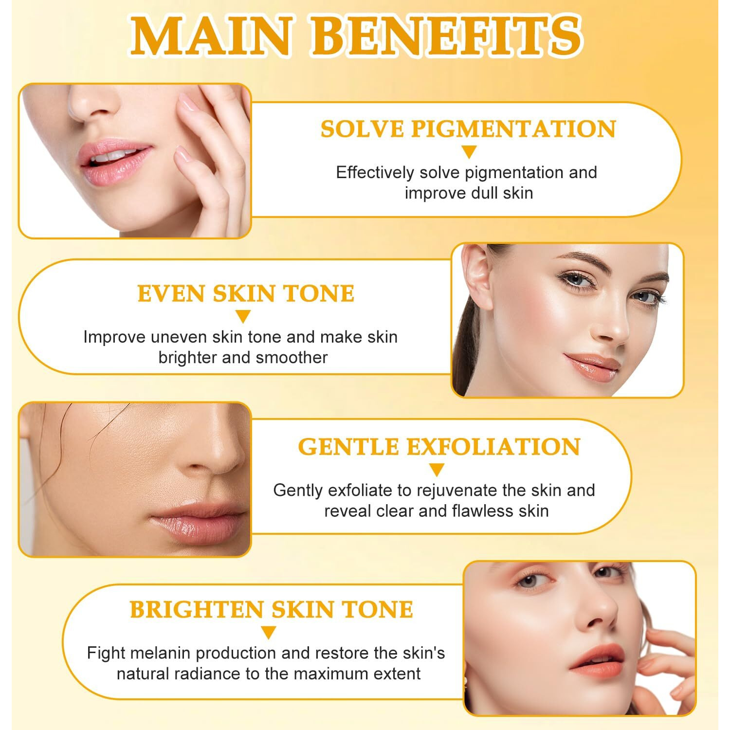 Nicgou Lemon Turmeric Kojic Soap, Turmeric Soap Bar For Face & Body, Natural Turmeric Handmade Soap For All Skin Types (4Pcs)