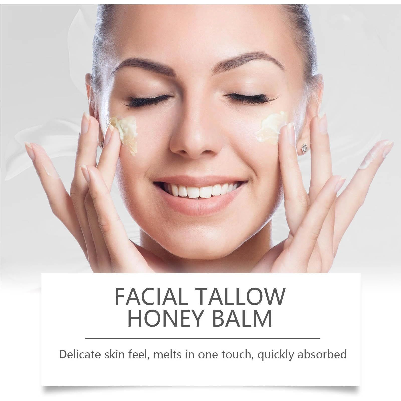 Anefose Beef Tallow Collagen Manuka Honey Beeswax, Grass-Fed Tallow And Manuka Honey Cream, 7 In 1 Natural Beef Tallow Moisturizer For Skin, Face, Body (1)