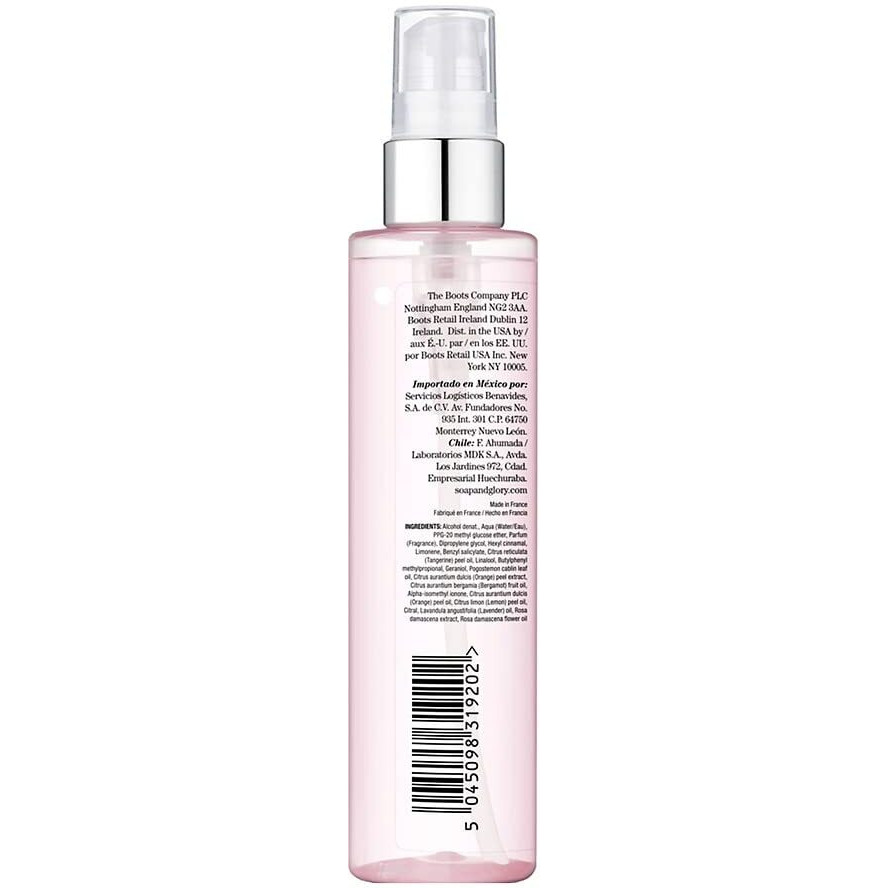 Soap & Glory Original Pink Fragrance Spritz - Lavender Oil + Rose & Citrus Bergamot Scented Body Mist Spray For Women (110Ml)