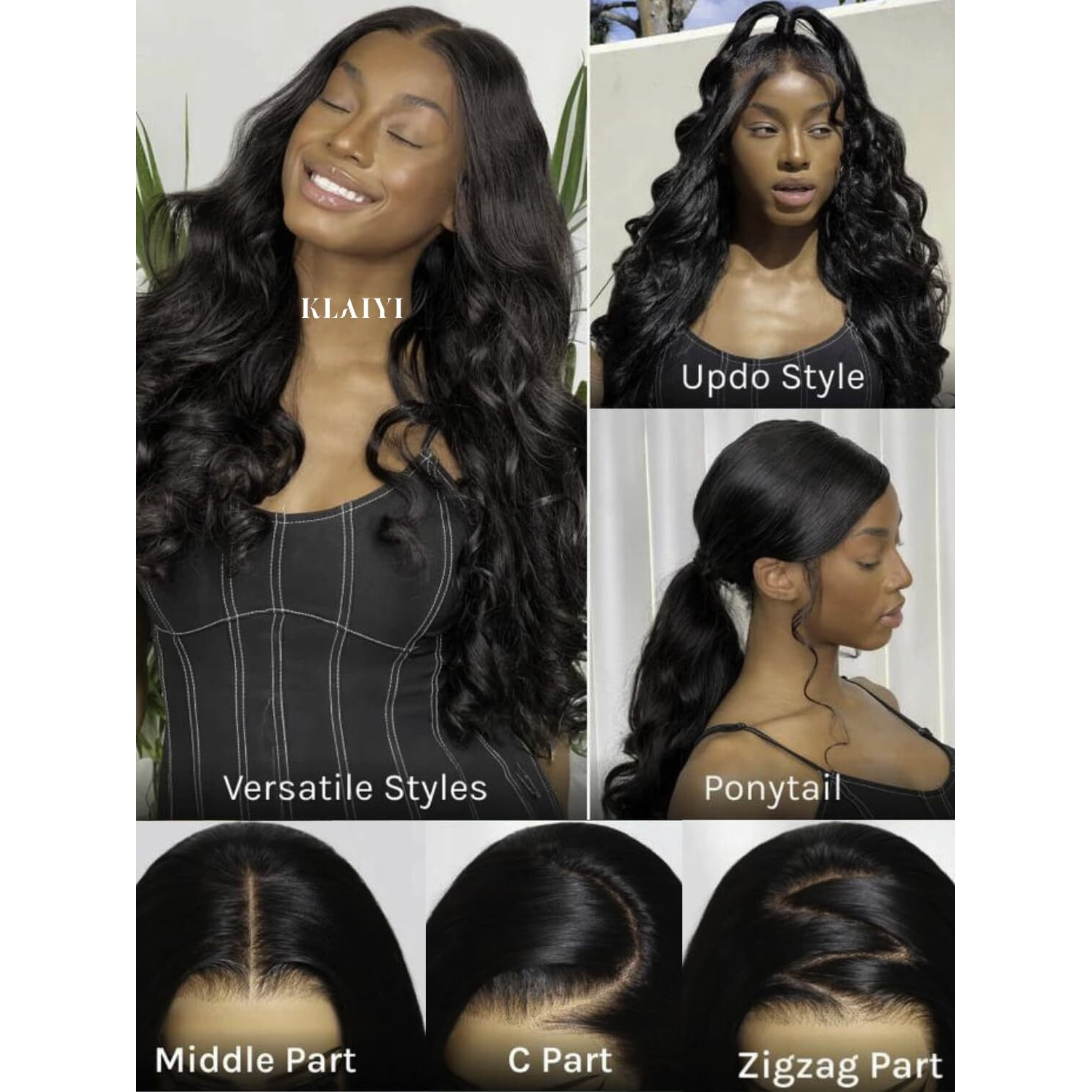 Klaiyi Hd Real Scalp Wig 13X4 Lace Frontal Human Hair Wig Loose Body Wave With Face Framing Curtain Bangs Pre Everything Glueless 3S Wear And Go Precut Lace Pre Plucked Pre Bleached 180%Density 24Inch