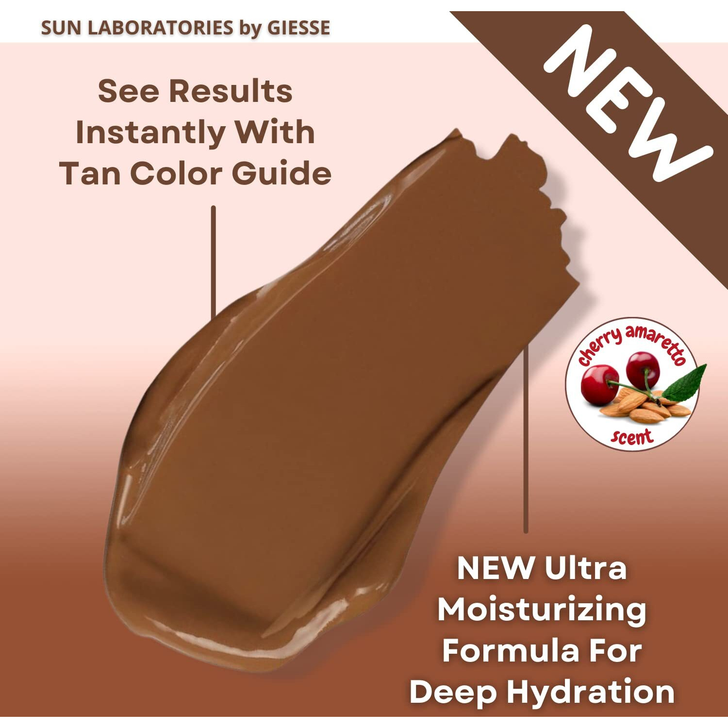 Sun Laboratories By Giesee Dark Sunsation Self Tanning Lotion 8 Oz With Tanning Mitt - Ultra Dark, Organic, Pregnancy Safe, Travel Size Self Tanner, Long Lasting, Natural, Sunless Tanning Lotion Kit