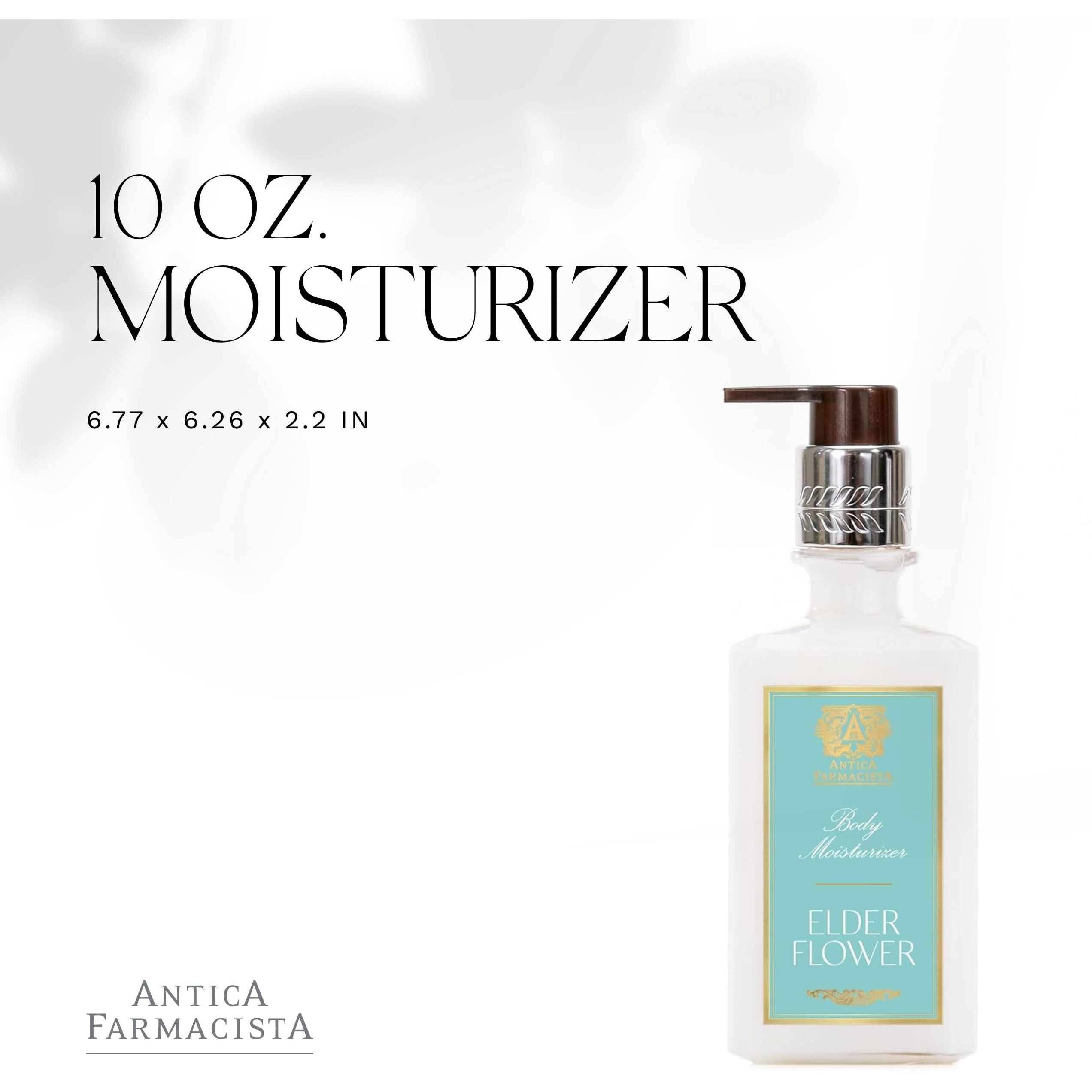Antica Farmacista Body Moisturizer - Moisturizing Scented Lotion - Premium Body Moisturizer - Luxury Gift For Women & Men - Hand & Skin Hydration - Elderflower, 10 Fl Oz