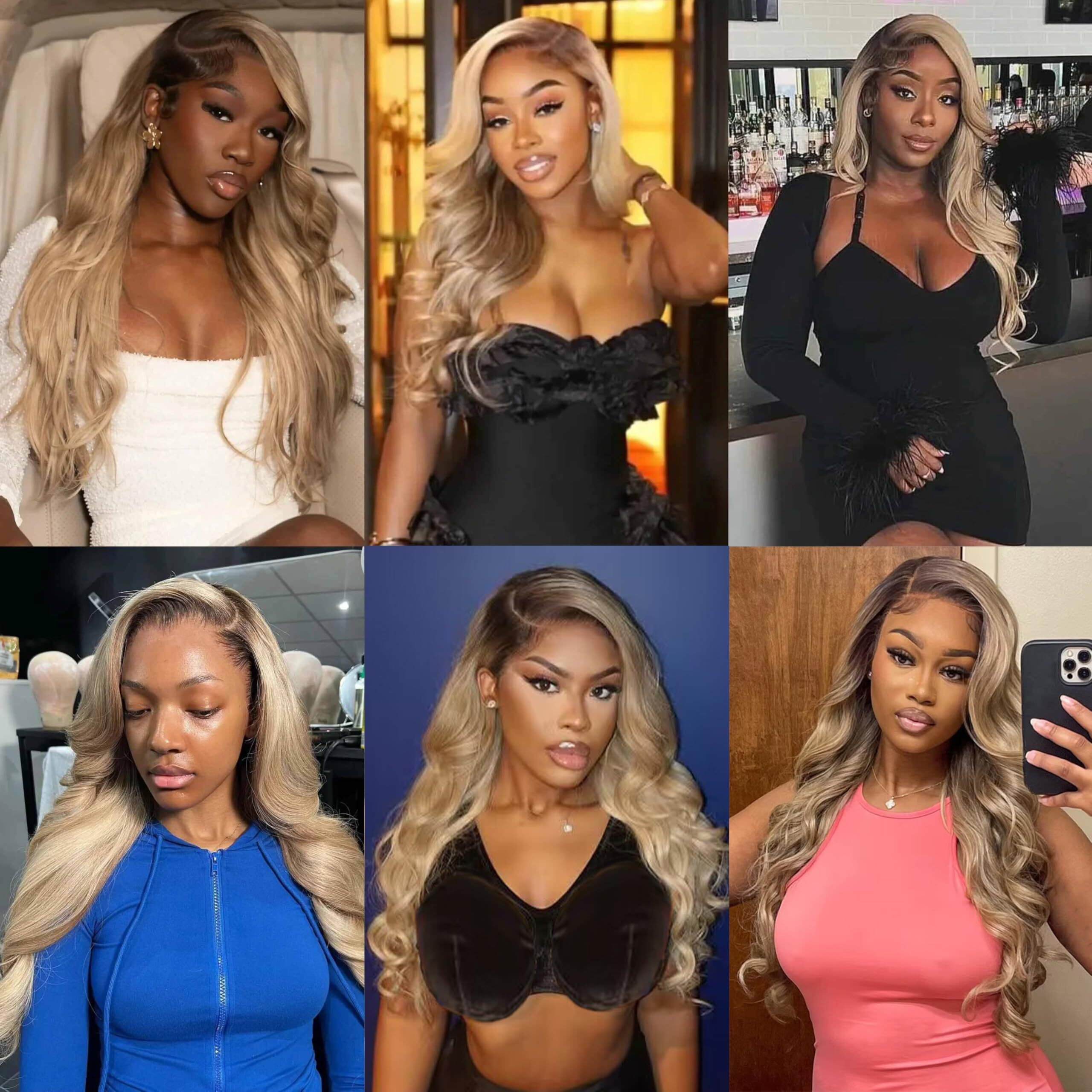 Ciyoo 200% Density Milk Tea Ombre Ash Blonde Lace Front Wig Human Hair Upgrades 13X6 Body Wave Lace Front Wig For Women Hd Invisible Frontal Pre Plucked Ombre Blonde Human Hair Wig 22 Inch