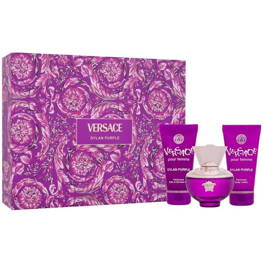Versace Dylan Purple For Women - 3 Pc Gift Set 1.7Oz Edp Spray, 1.7Oz Perfumed Bath And Shower Gel, 1.7Oz Perfumed Body Lotion