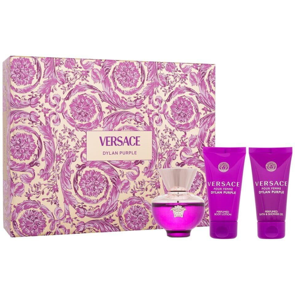 Versace Dylan Purple For Women - 3 Pc Gift Set 1.7Oz Edp Spray, 1.7Oz Perfumed Bath And Shower Gel, 1.7Oz Perfumed Body Lotion