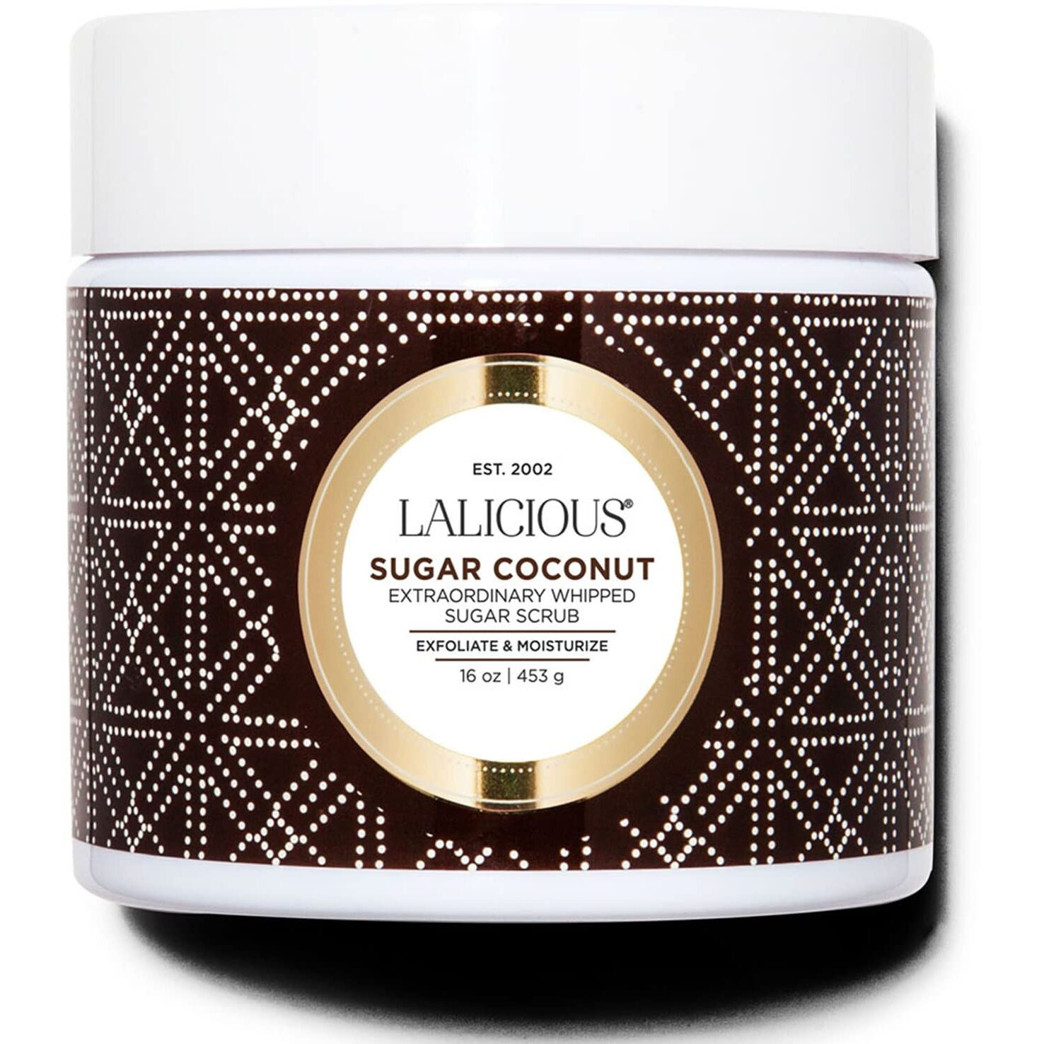 Lalicious Sugar Coconut Sugar Scrub, Exfoliating Body Scrub, Moisturizing Extraordinary Whipped Body Exfoliator, Gentle Exfoliating Body Scrubber Exfoliator For Radiant Skin, No Parabens - 16Oz