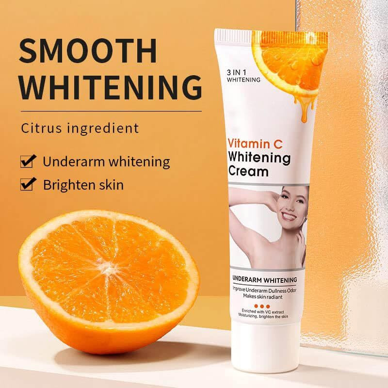 Axnoocy Body Vvhitening Cream For Private Area And Bikini Area, Quick Results Vitamin C Skin Care Cream For Underarm, Neck, Armpit, Elbow, Knees And Inner Thigh (1.8 Fl.Oz)
