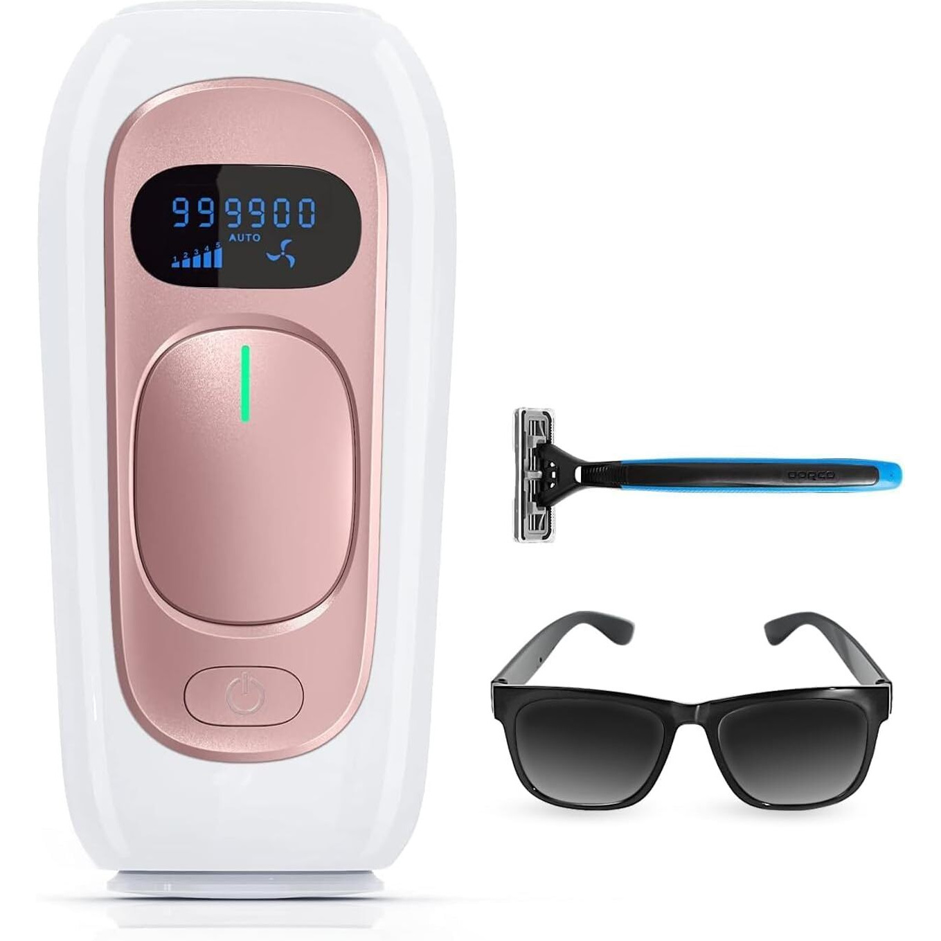 Laser Hair Removal For Women And Men Permanent Ipl Hair Removal Device Upgraded To 999,900 Flashes Painless For Facial Legs Arms Bikini Whole Body Use