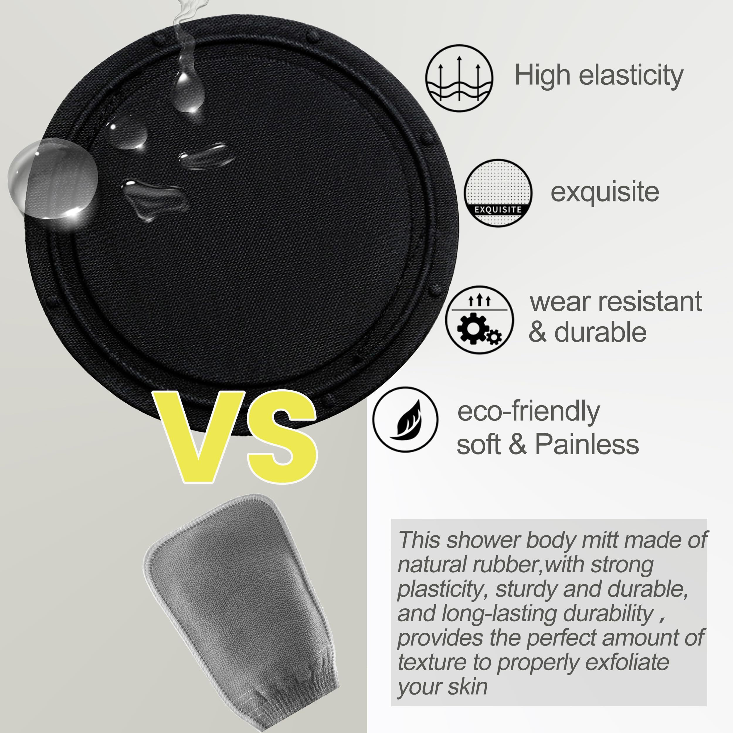 Tisinly Premium Exfoliating For Body,Painless Viscose Traditional Body Scruber,Dead Skin Remover,Skin Scrubber Exfoliator,Body Exfoliator For Self-Tan Removal & Keratosis Pilaris (2Pcs)