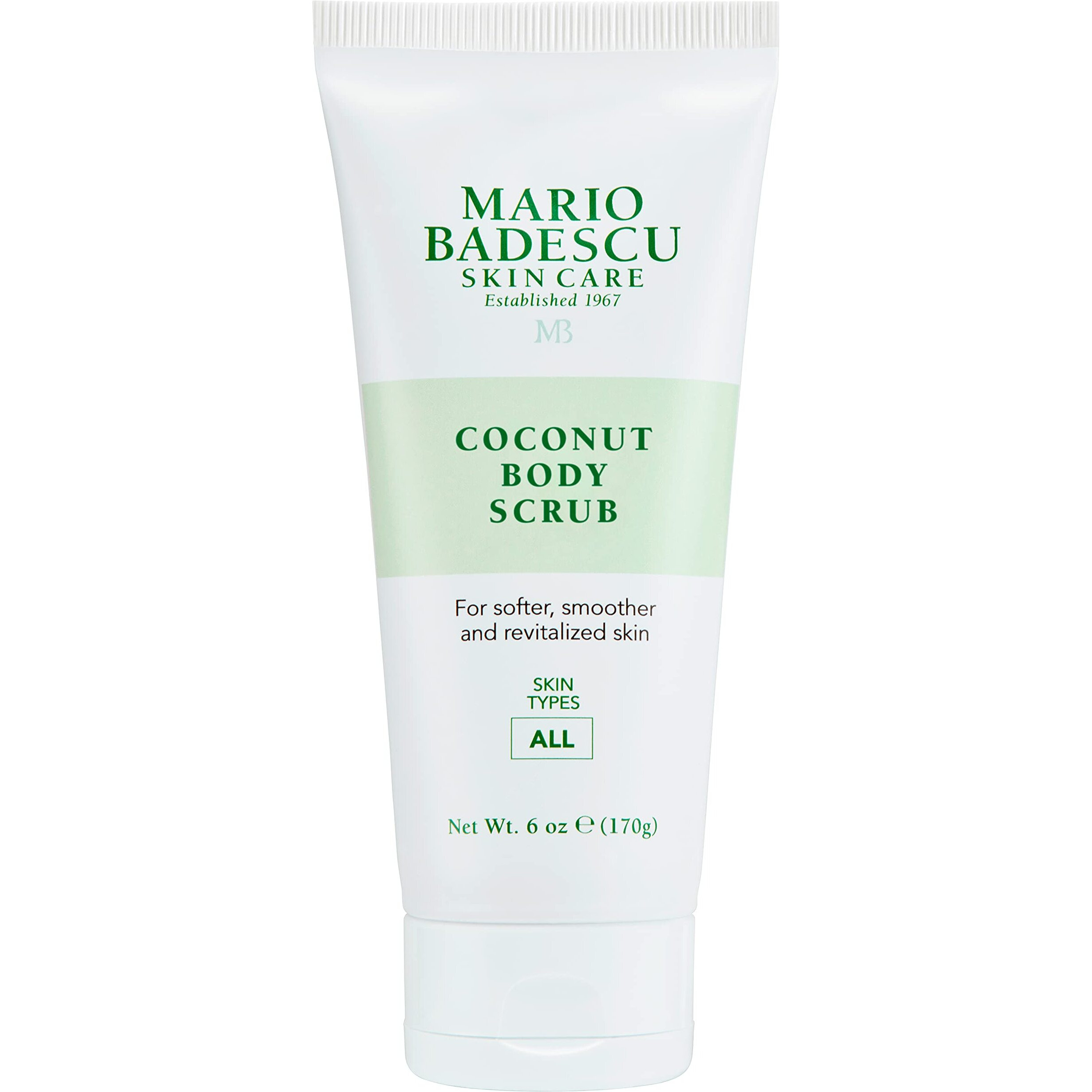 Mario Badescu Coconut Body Scrub For All Skin Types | Body Scrub That Softens And Smoothes |Formulated With Niacinamide & Salicylic Acid| 6 Oz