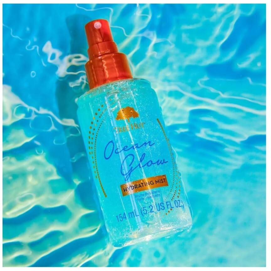 Tree Hut Ocean Glow Hydrating Foaming Gel Body Wash, 18 Fl Oz Ocean Glow Hydrating Fragrance Mist, 5.2 Fl Oz