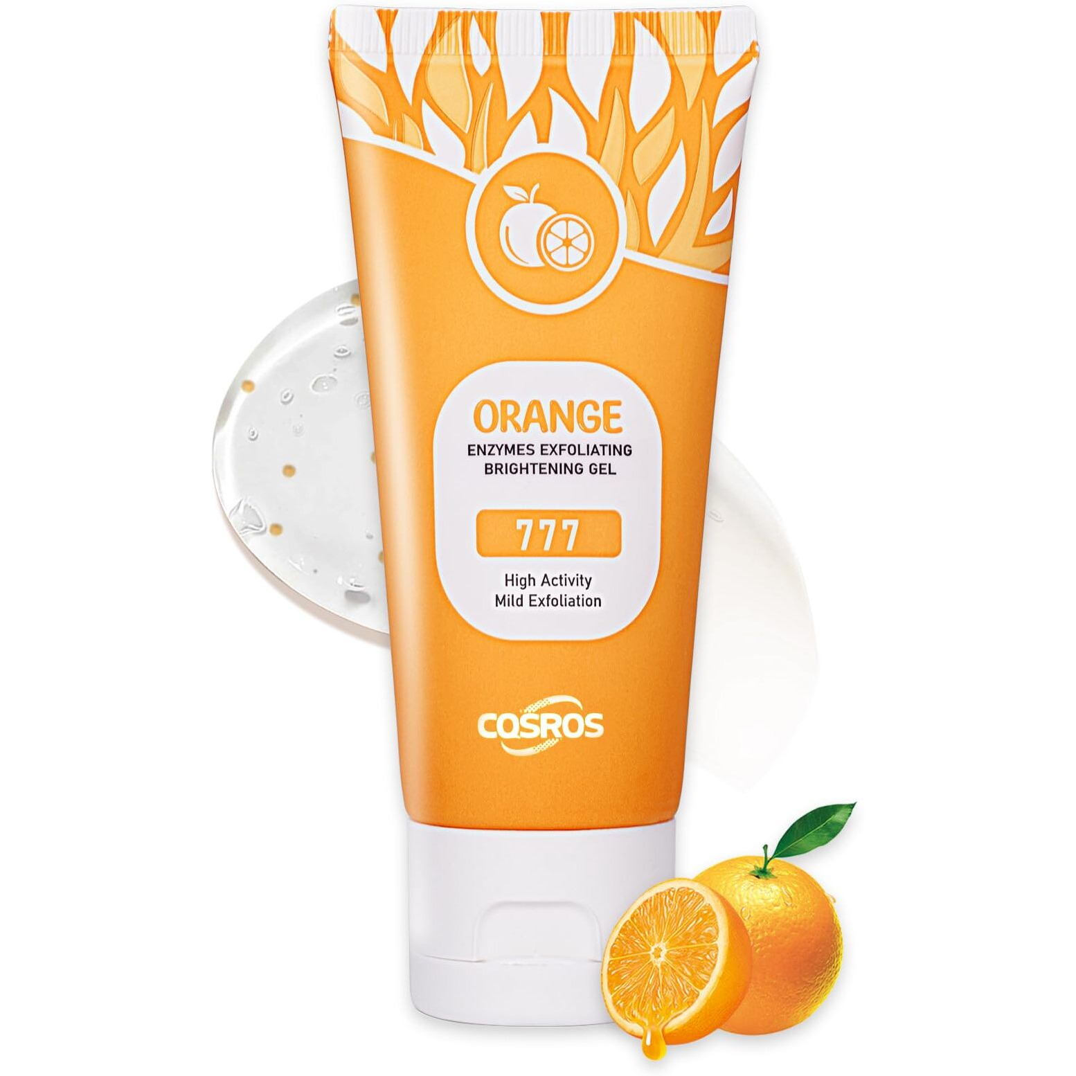 Brouyoue Orange Exfoliating Gel Scrub For Face And Body Skin, Deep Cleansing Moisturizing Skin Orange Peeling Gel, Natural Orange Exfoliating Gel For All Types Skin (1Pc)