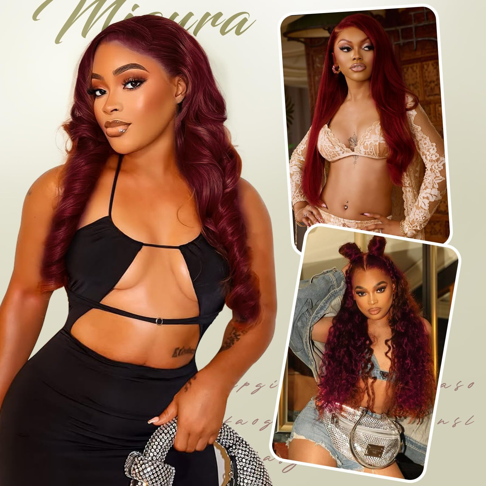Migura 30 Inch Reddish Brown Lace Front Wigs Human Hair Pre Plucked 200 Density Body Wave Human Hair Wig Reddish Brown Wig Human Hair 13X4 Hd Lace Frontal Wigs Color Auburn Lace Wig