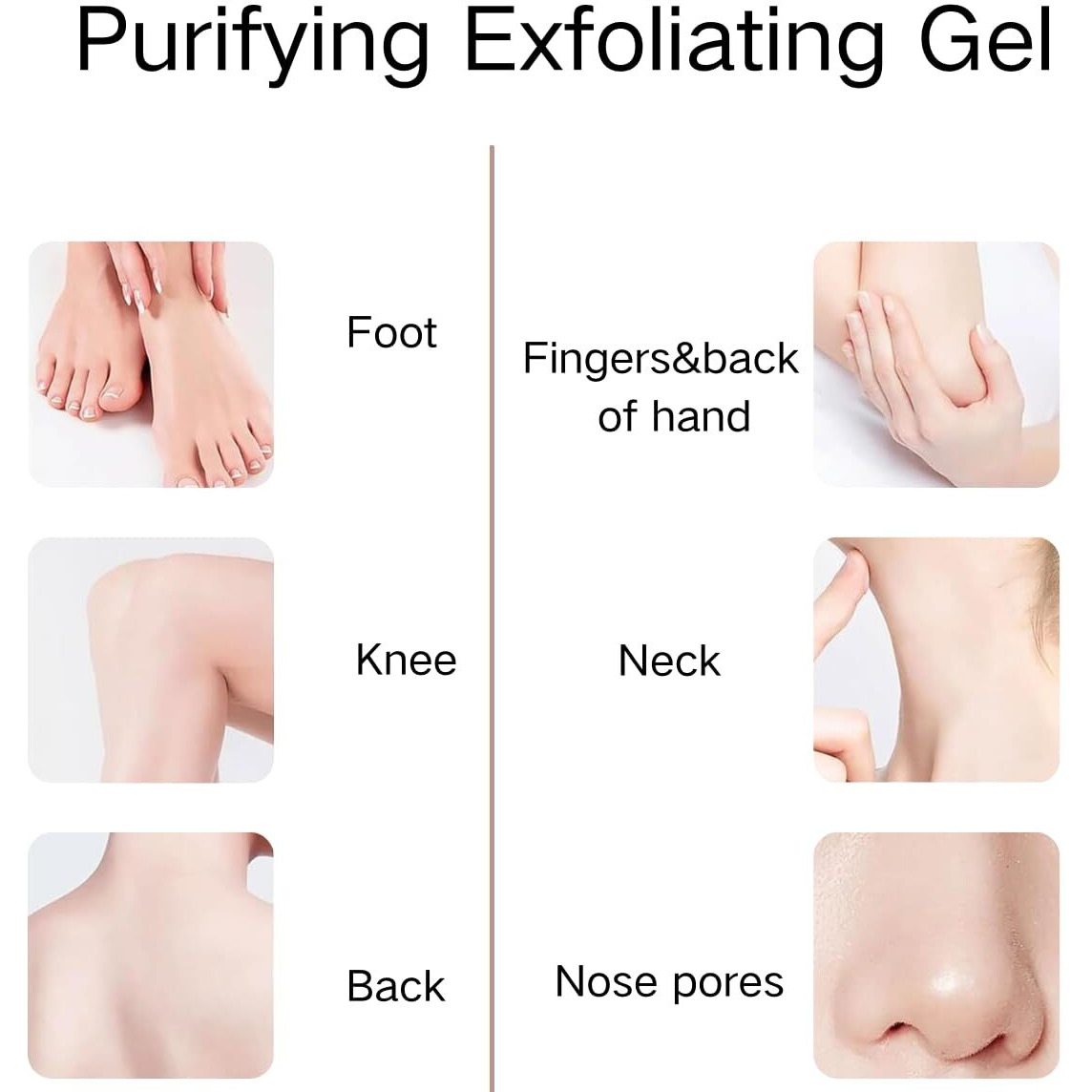 Uioecn 2Pcs Purifying Exfoliating Gel, Exfoliating Face And Body Scrub, Exfoliate Facial Cleanser For All Skin Types, Cleans Dirt And Oils