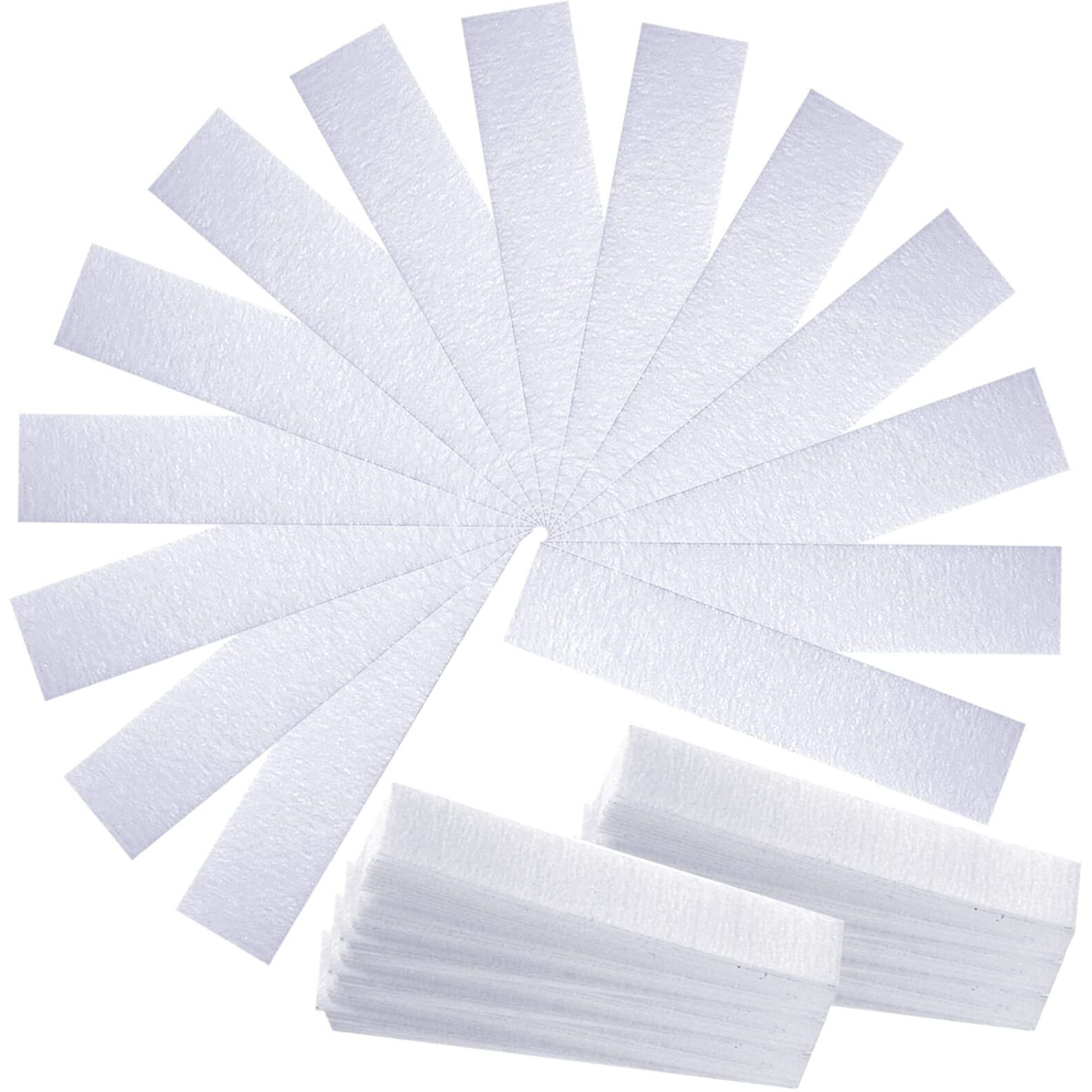Maitys Eyebrows Small Wax Strips Kit Hair Removal Paper Facial Strips Epilating Pads For Women Men Eyebrow Body Face Arms Lip, 0.4 X 2.4 Inches, White, Wax Not Included(400 Pieces)