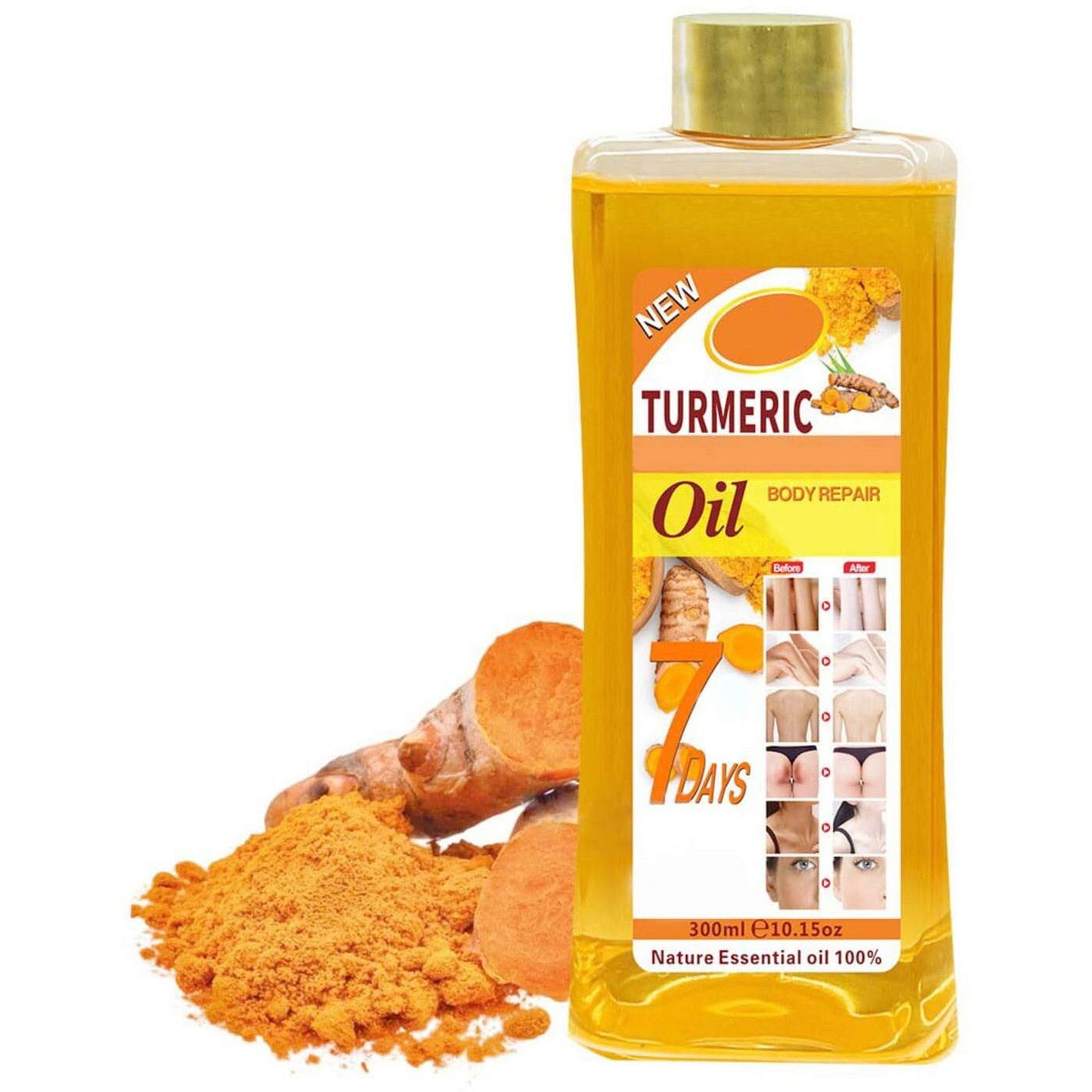 Miledy Soft 7 Oil, Soft 7 Turmeric Oil For Skin, S Oft 7 Turmeric O Il, Moisturizing Face And Body, Suitable All Skin Types