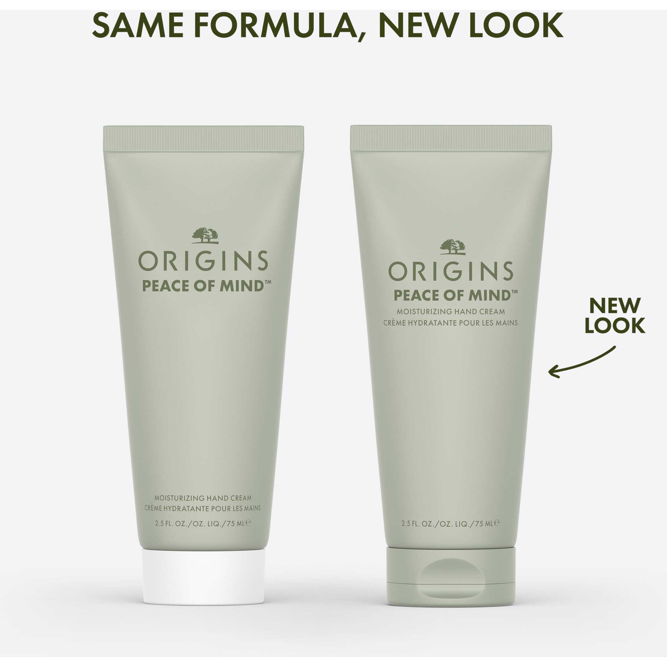 Origins Peace Of Mind Moisturizing Hand Cream | Hydrates & Softens Dry Skin | Hand Lotion With Plant-Derived Glycerin, 2.5 Fl Oz