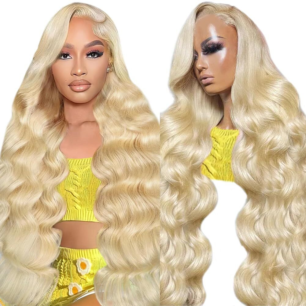 Tuneful 613 13X6 Lace Front Wigs Human Hair Body Wave 220% Density 30 Inch 613 Hd Lace Frontal Wig Human Hair Pre Plucked With Baby Hair