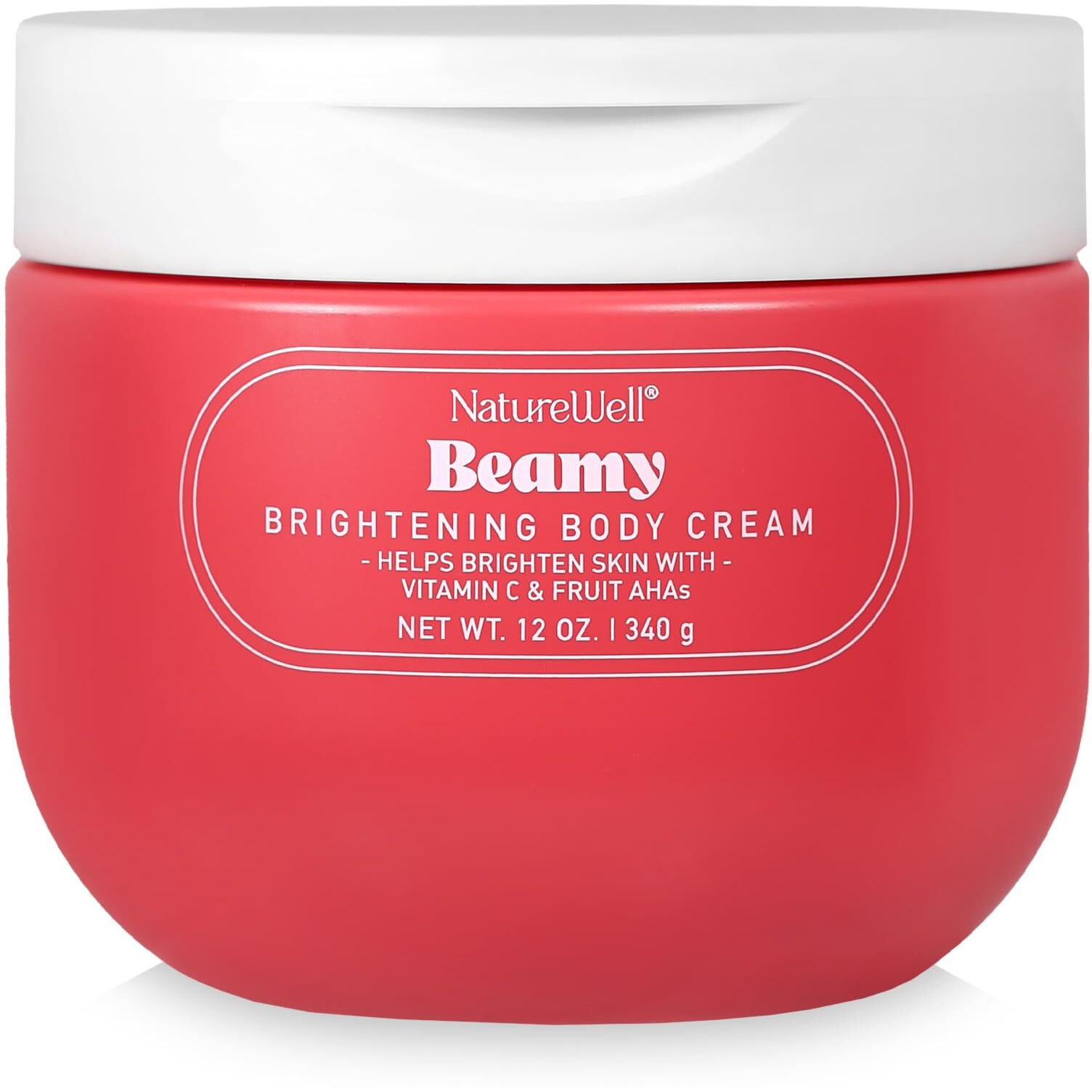 Nature Well Beamy Brightening Body Cream, Lightweight & Quick-Absorbing Formula To Help Improve Tone & Texture, Scented With Black Currant, Jasmine & Vanilla Woods,12 Oz