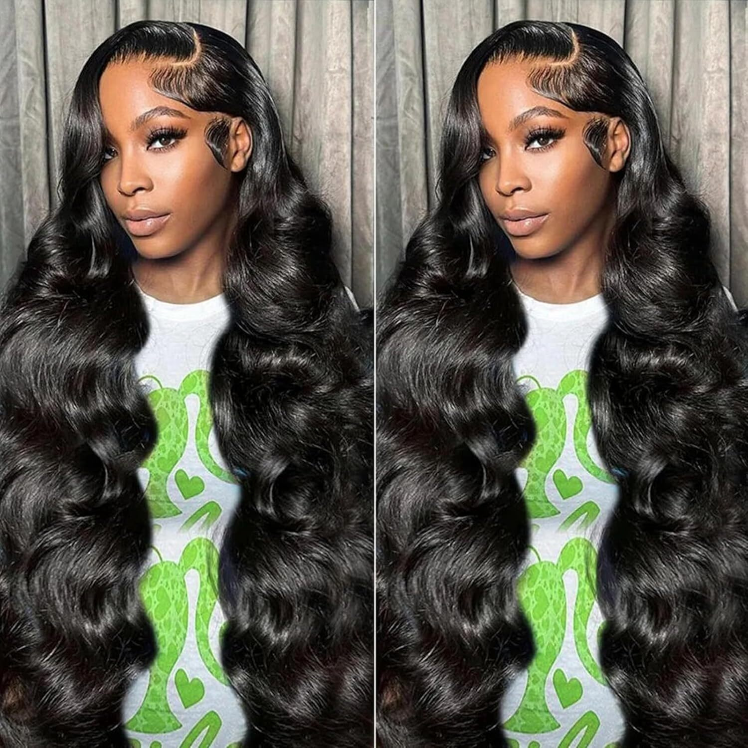 Vrbest Body Wave Glueless Wear And Go Wigs Human Hair Pre Cut Preplucked 5X5 Hd Lace Closure Wigs Human Hair 180 Density Natural Blackcolor 30 Inch