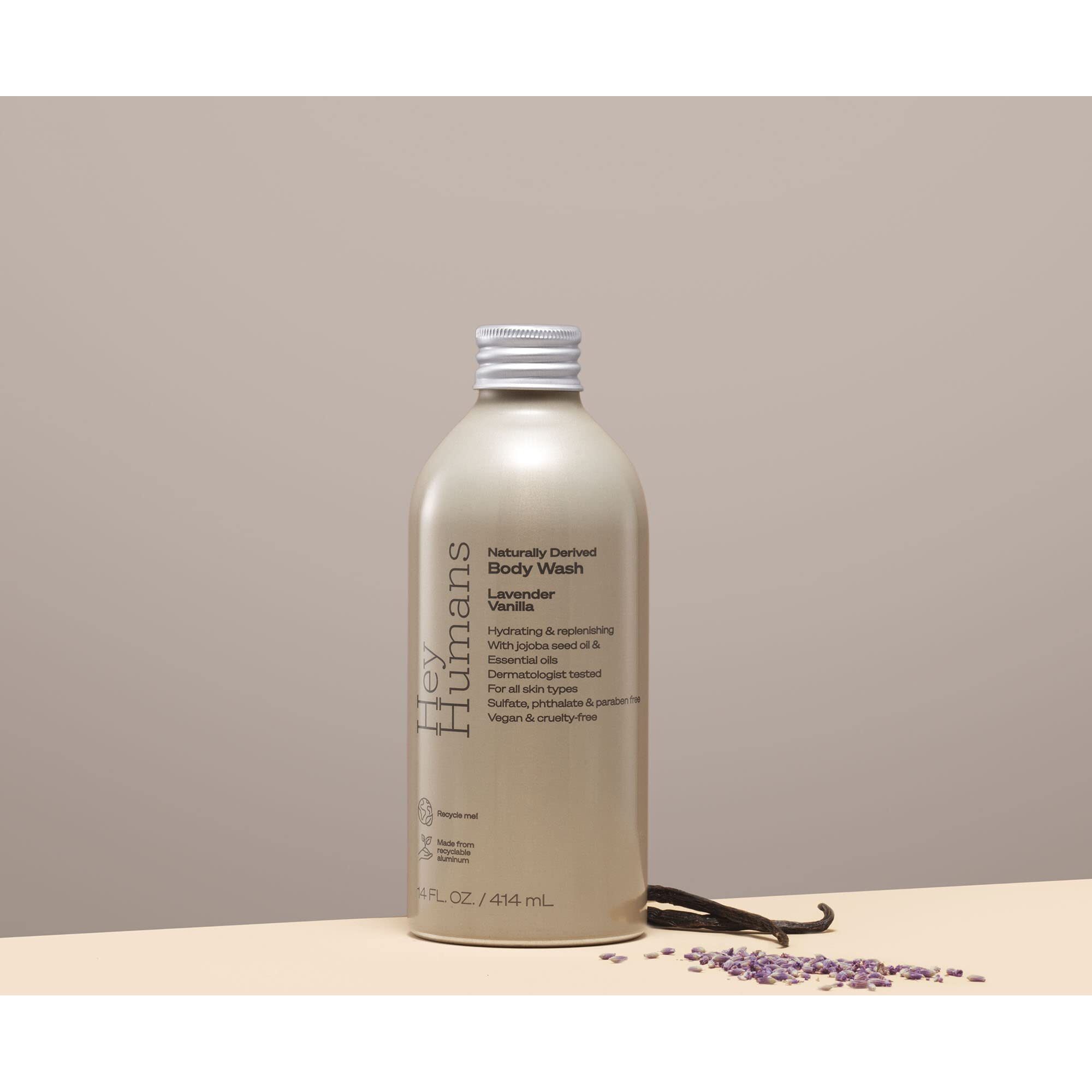 Hey Humans Body Wash Lavender Vanilla, 14 Fl Oz. (Pack Of 2)