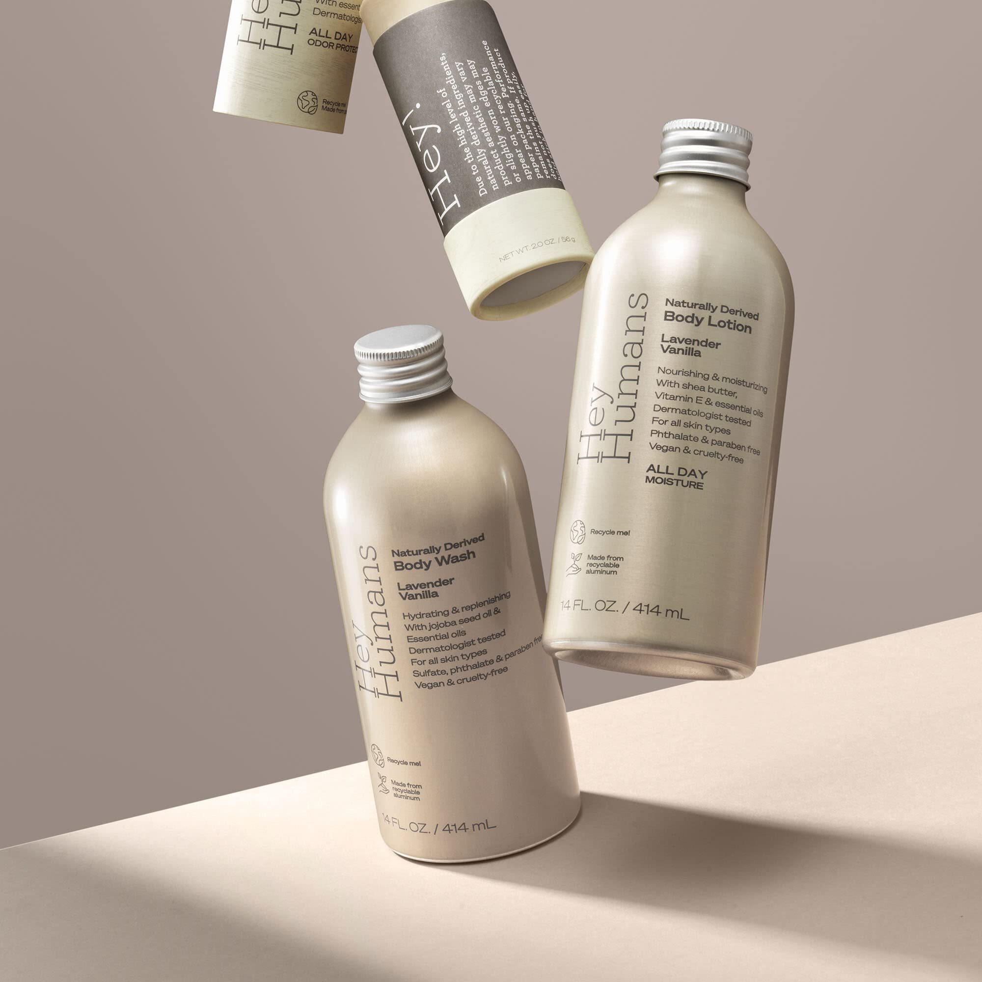 Hey Humans Body Wash Lavender Vanilla, 14 Fl Oz. (Pack Of 2)