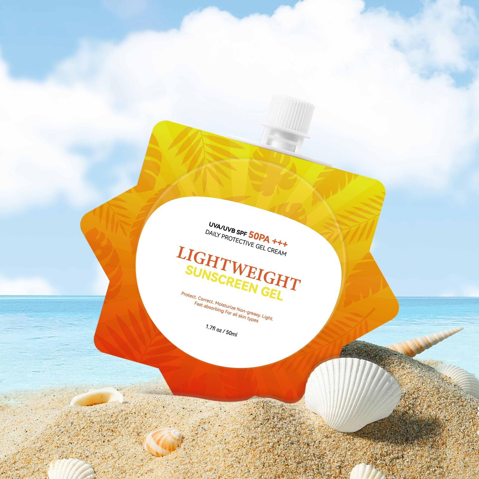 Ultra-Lightweight Airy-Fit Sunscreen Spf50 Pa++++ - Travel-Size Face & Body Sunscreen Broad Spectrum Protection, Oil-Free & Non-Sticky Moisturizing Sunscreens, No White Cast & Water-Resistant (1)